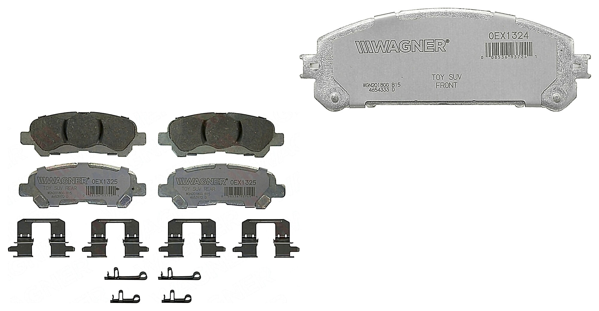 Kit De Balatas Oex Delanteras Y Traseras