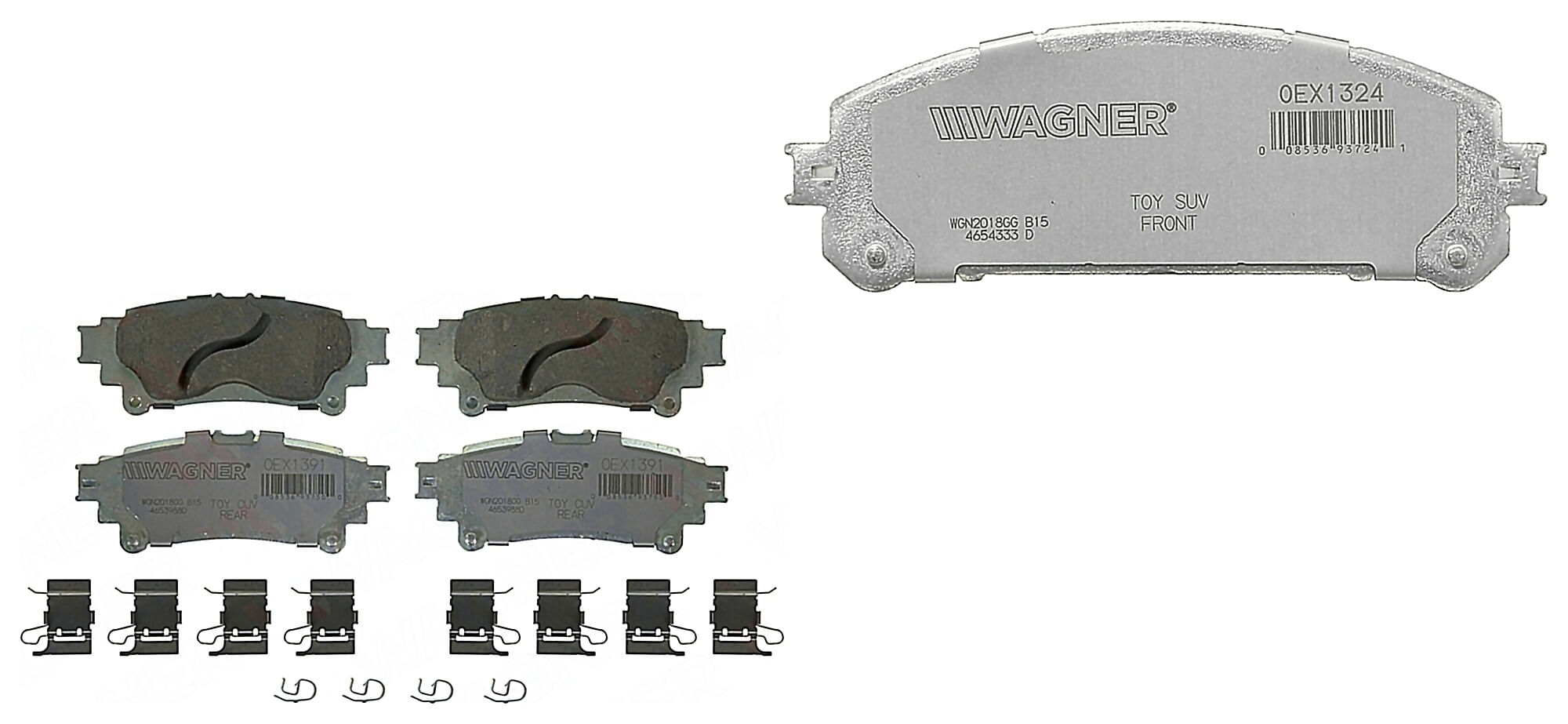 Kit De Balatas Oex Delanteras Y Traseras