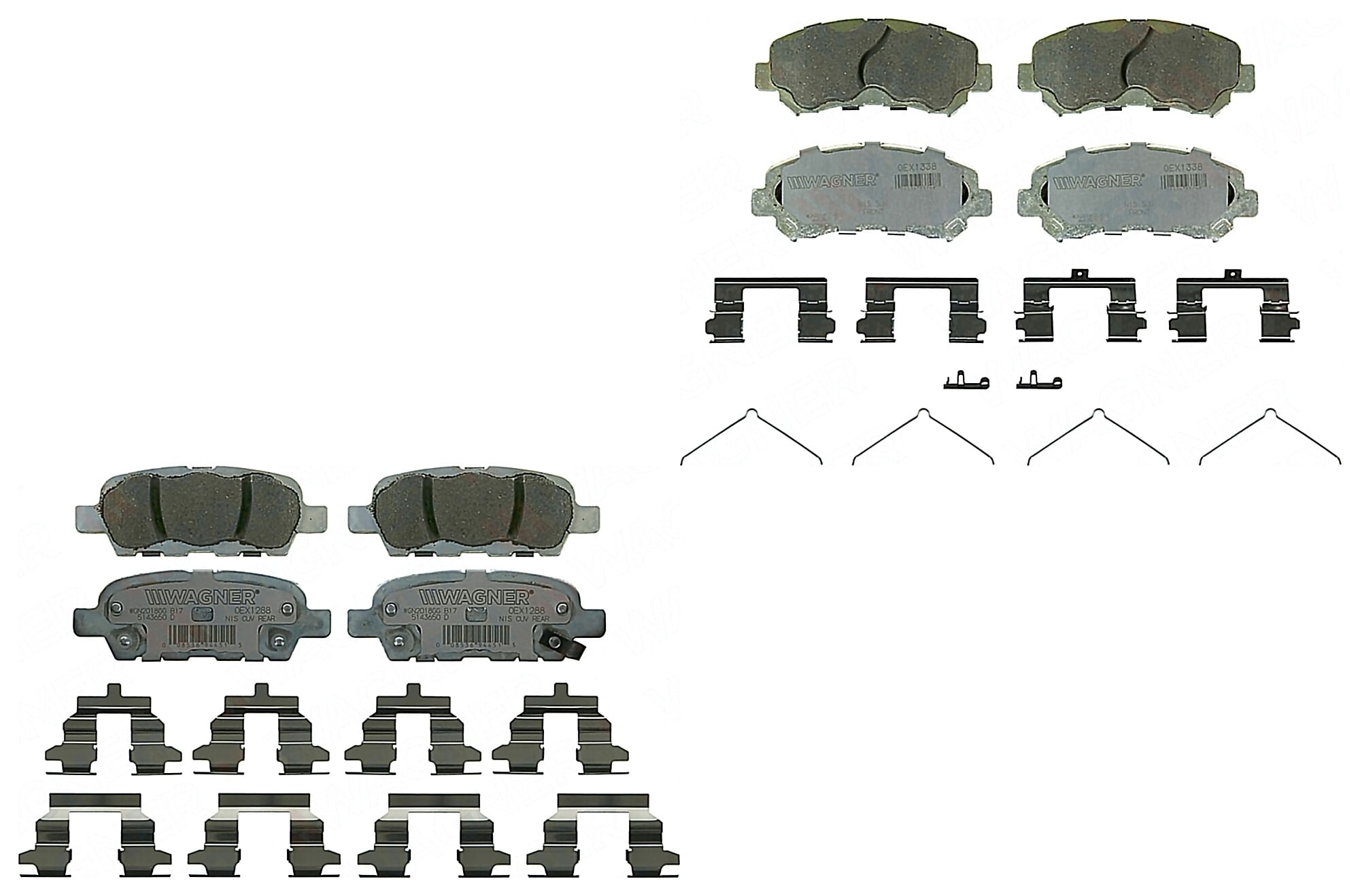 Kit De Balatas Oex Delanteras Y Traseras