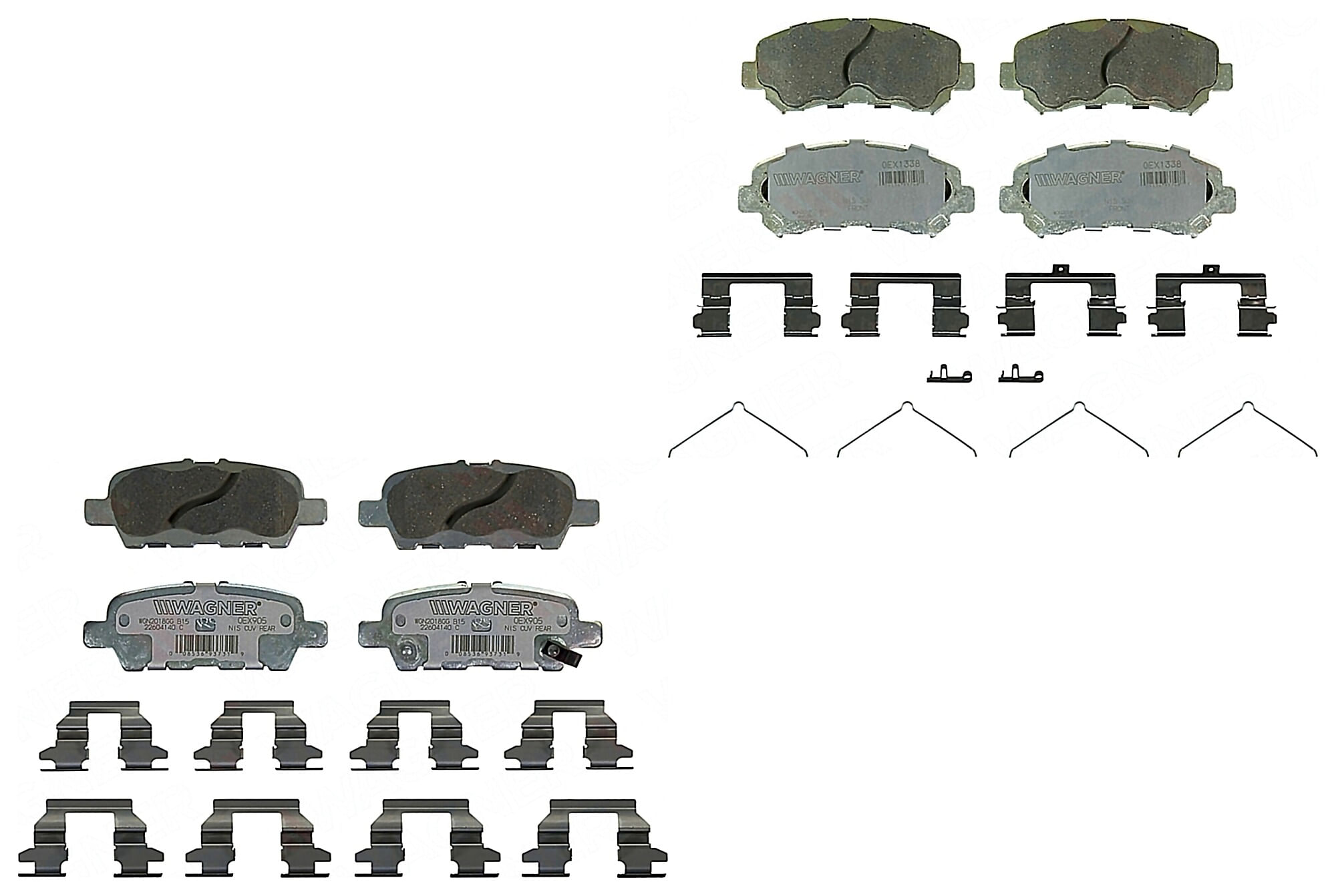 Kit De Balatas Oex Delanteras Y Traseras