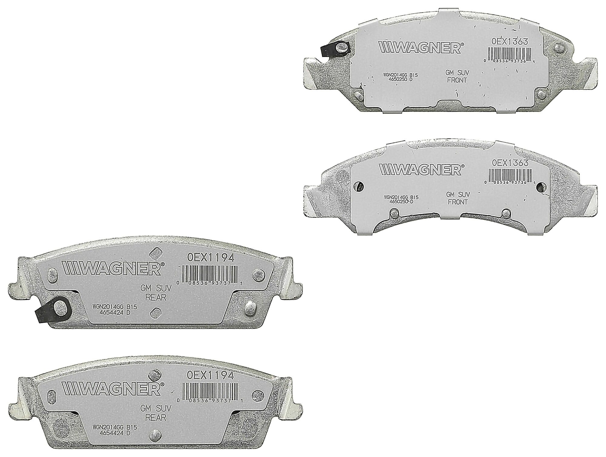 Kit De Balatas Oex Delanteras Y Traseras