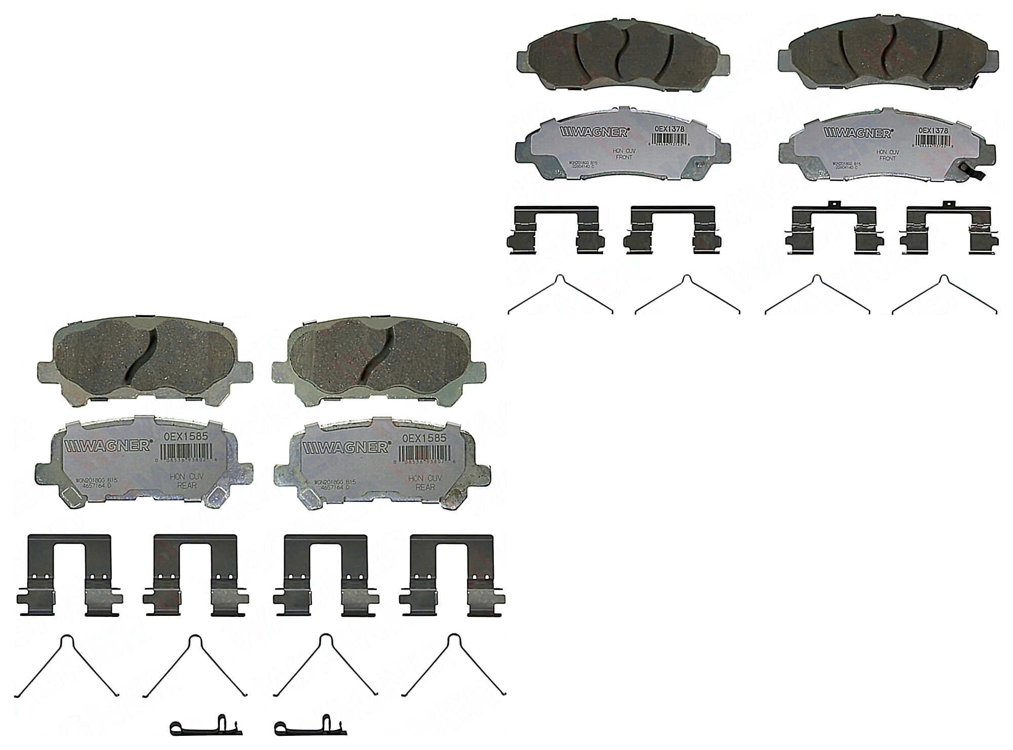Kit De Balatas Oex Delanteras Y Traseras