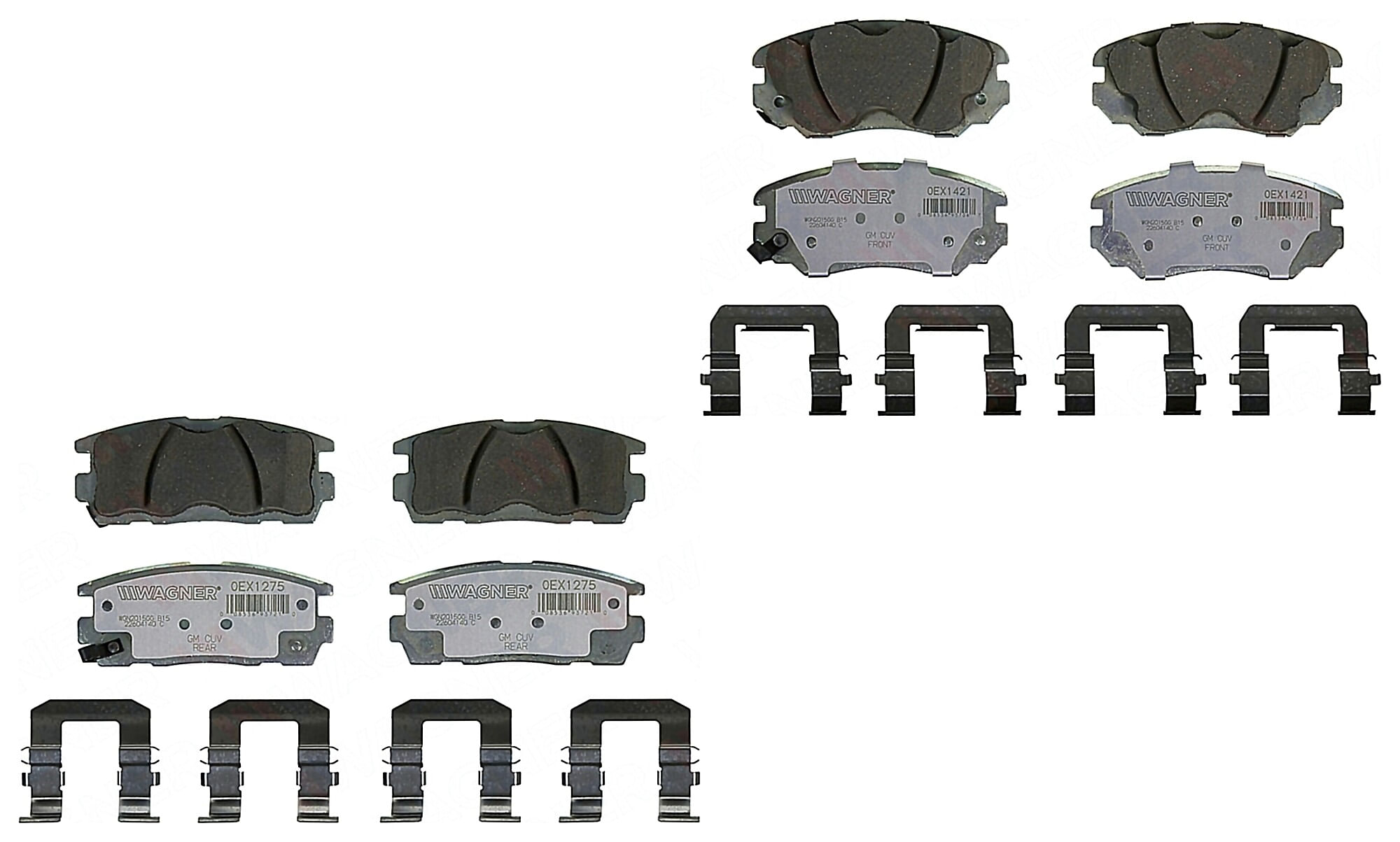 Kit De Balatas Oex Delanteras Y Traseras