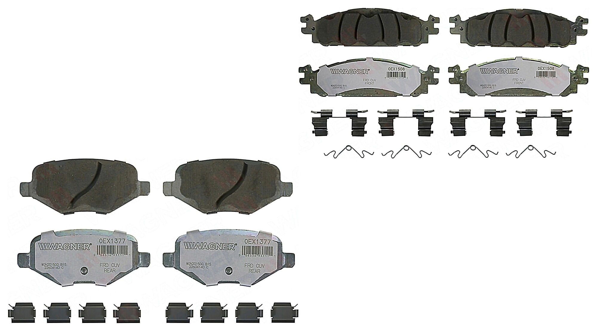 Kit De Balatas Oex Delanteras Y Traseras