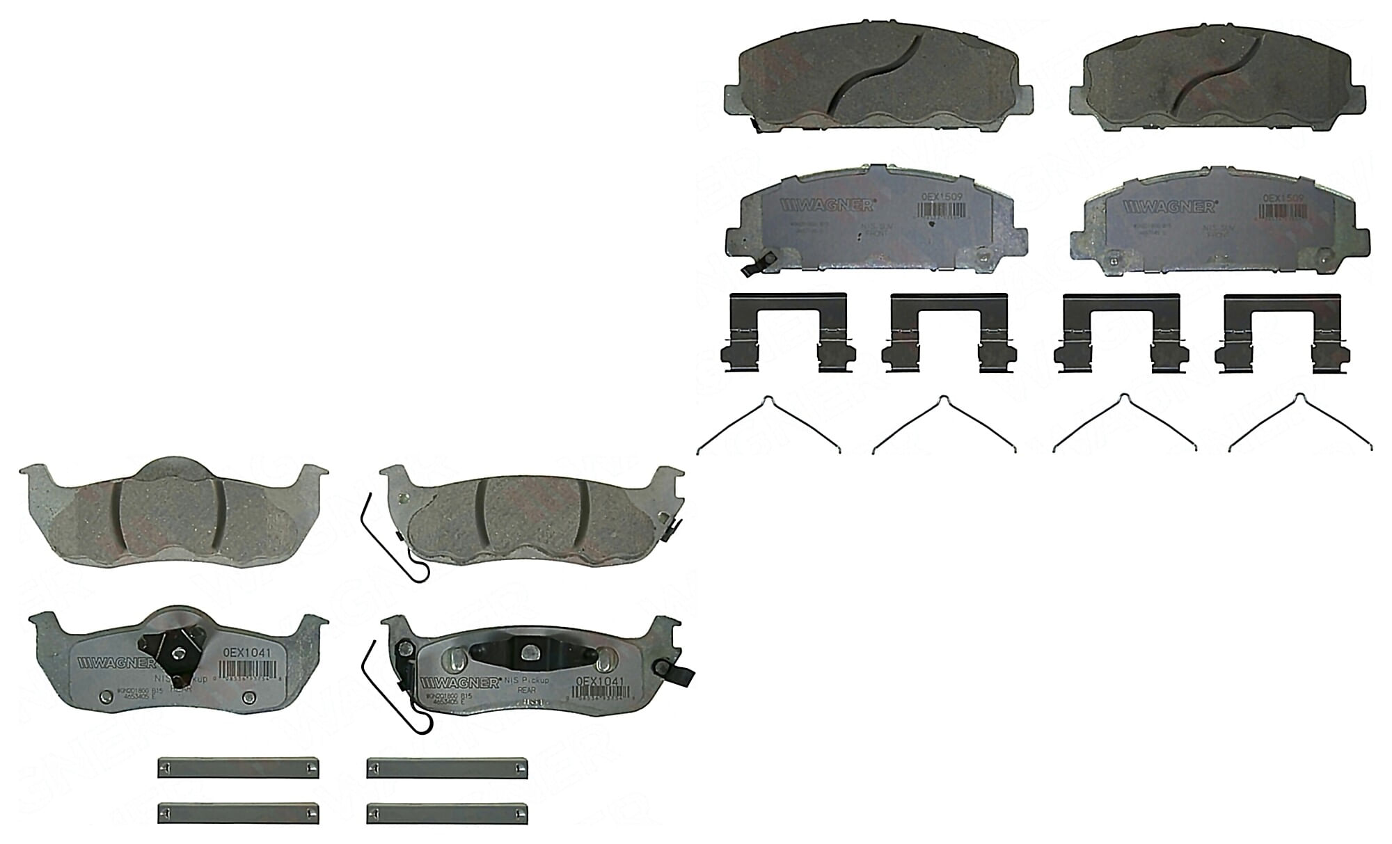 Kit De Balatas Oex Delanteras Y Traseras