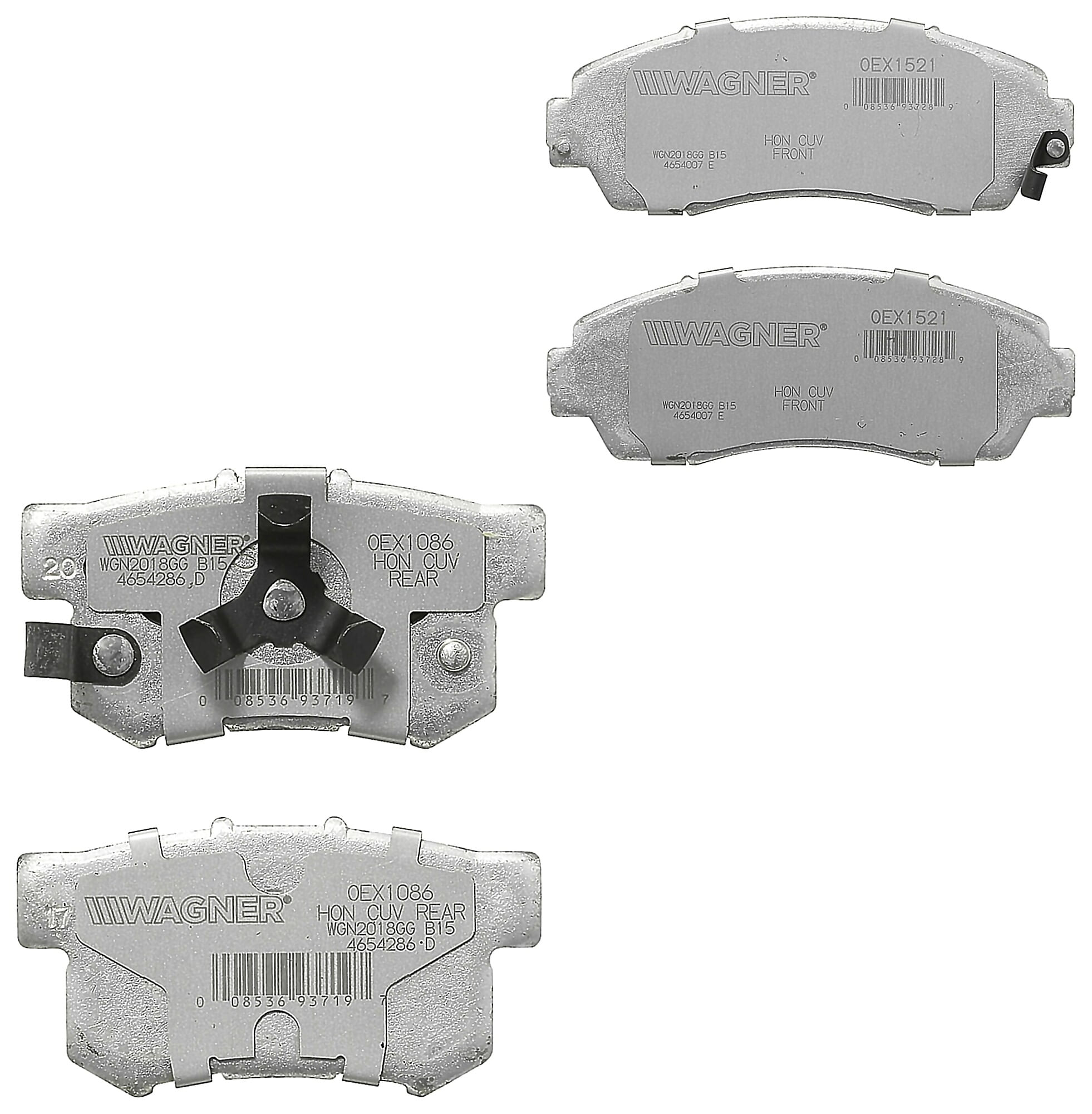 Kit De Balatas Oex Delanteras Y Traseras