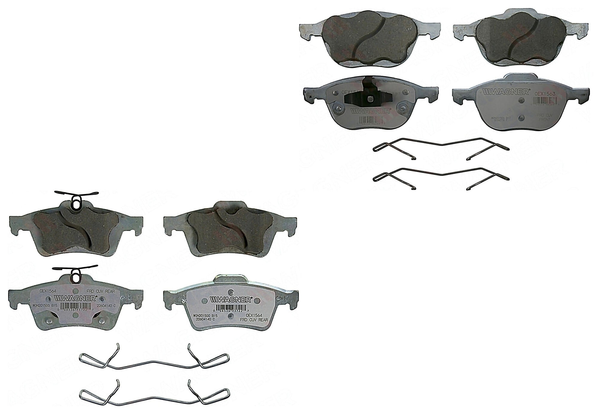 Kit De Balatas Oex Delanteras Y Traseras