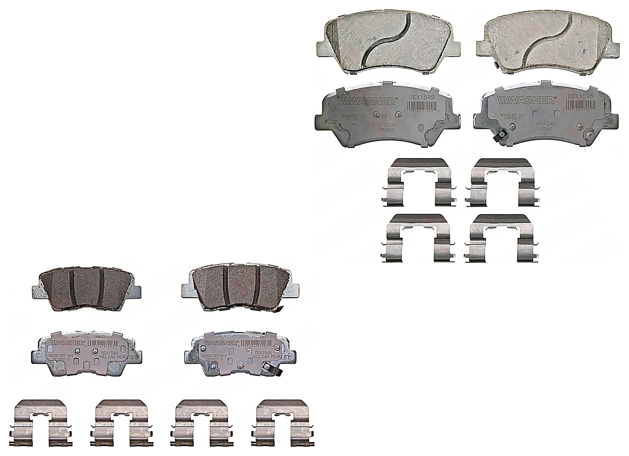Kit De Balatas Oex Delanteras Y Traseras