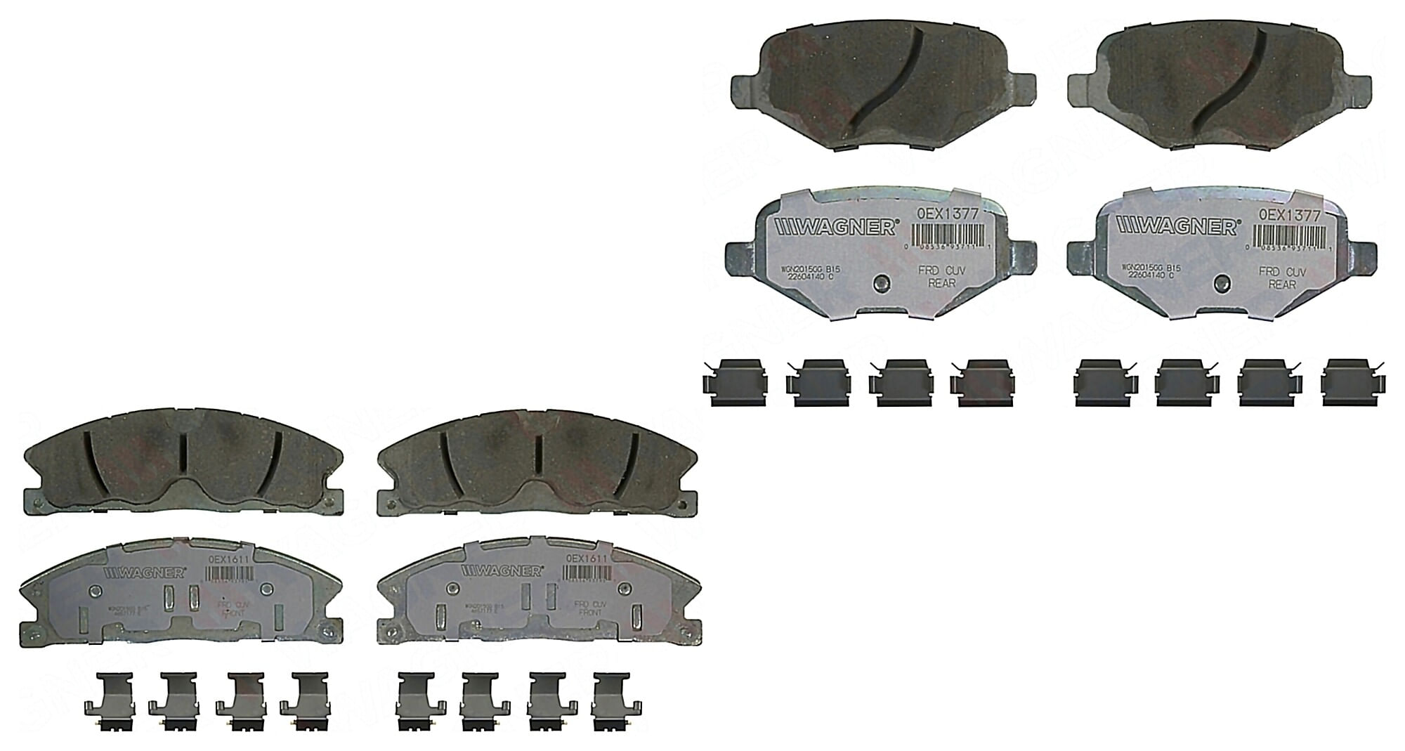 Kit De Balatas Oex Delanteras Y Traseras