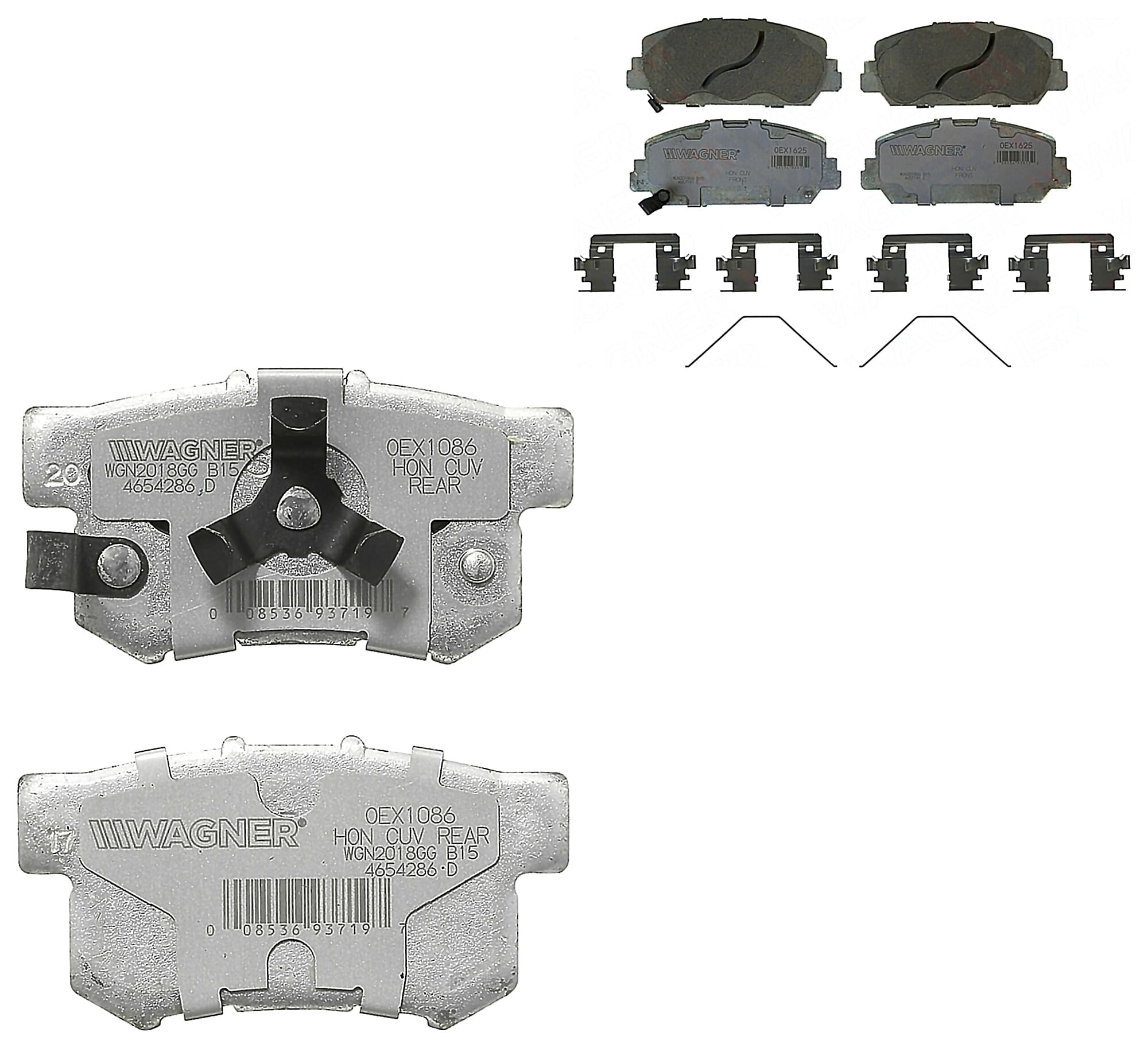 Kit De Balatas Oex Delanteras Y Traseras
