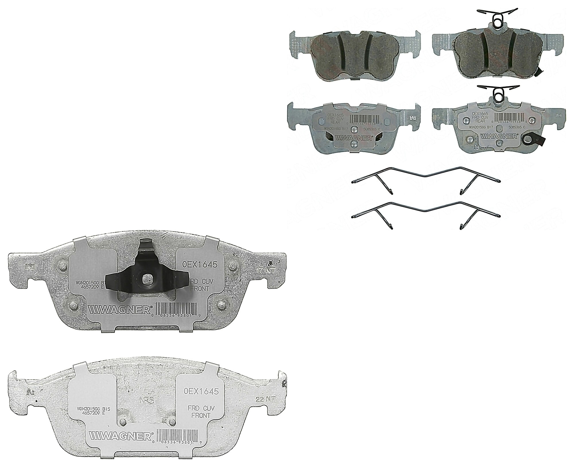 Kit De Balatas Oex Delanteras Y Traseras