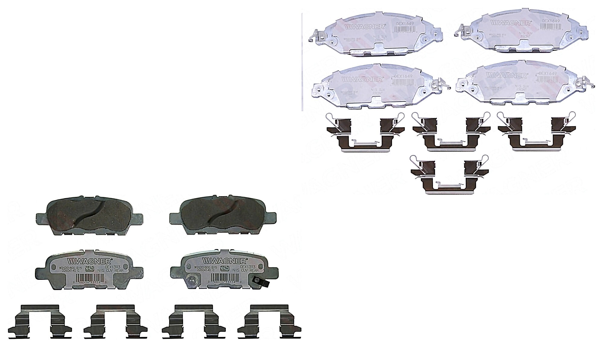 Kit De Balatas Oex Delanteras Y Traseras