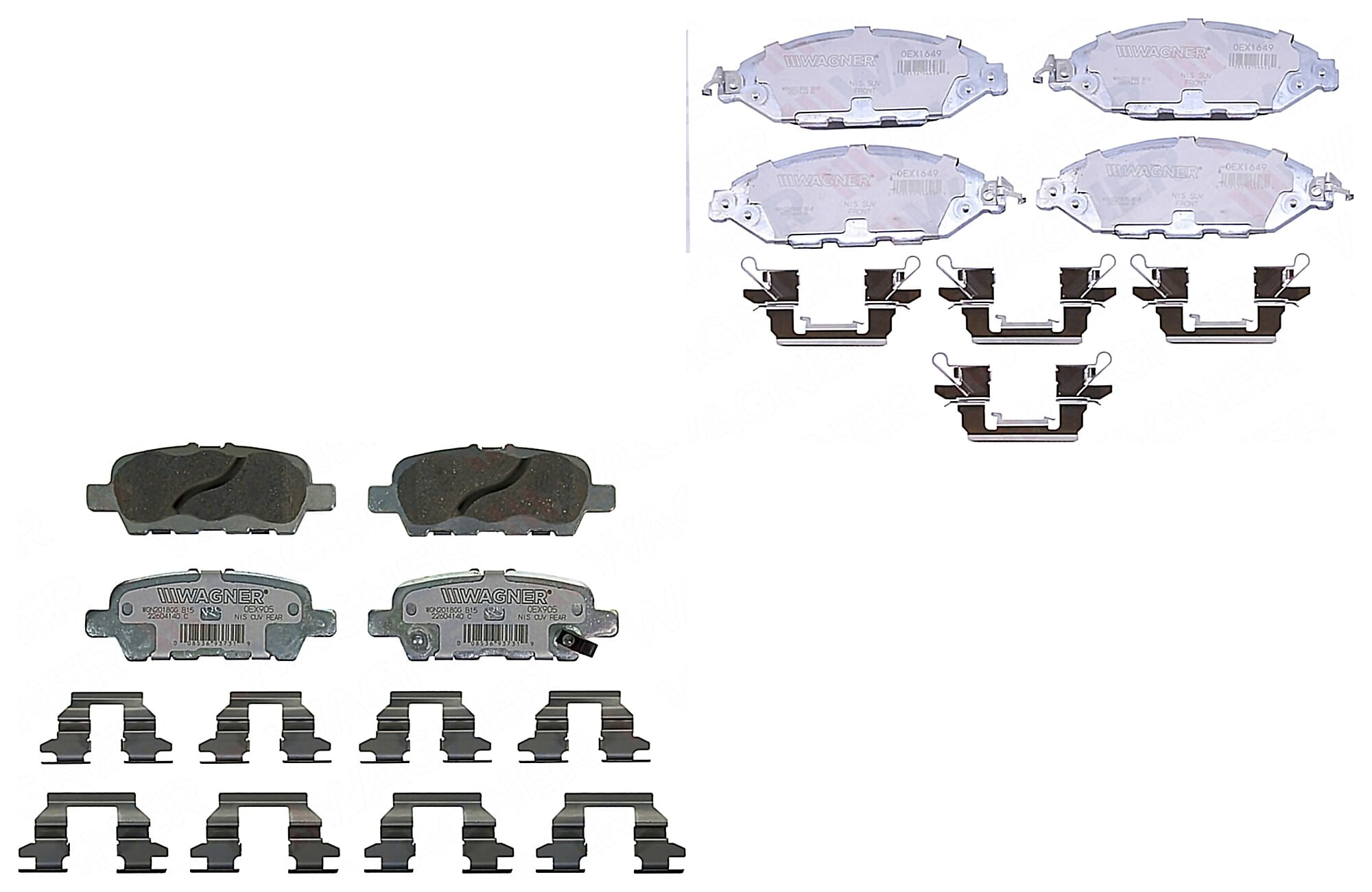 Kit De Balatas Oex Delanteras Y Traseras