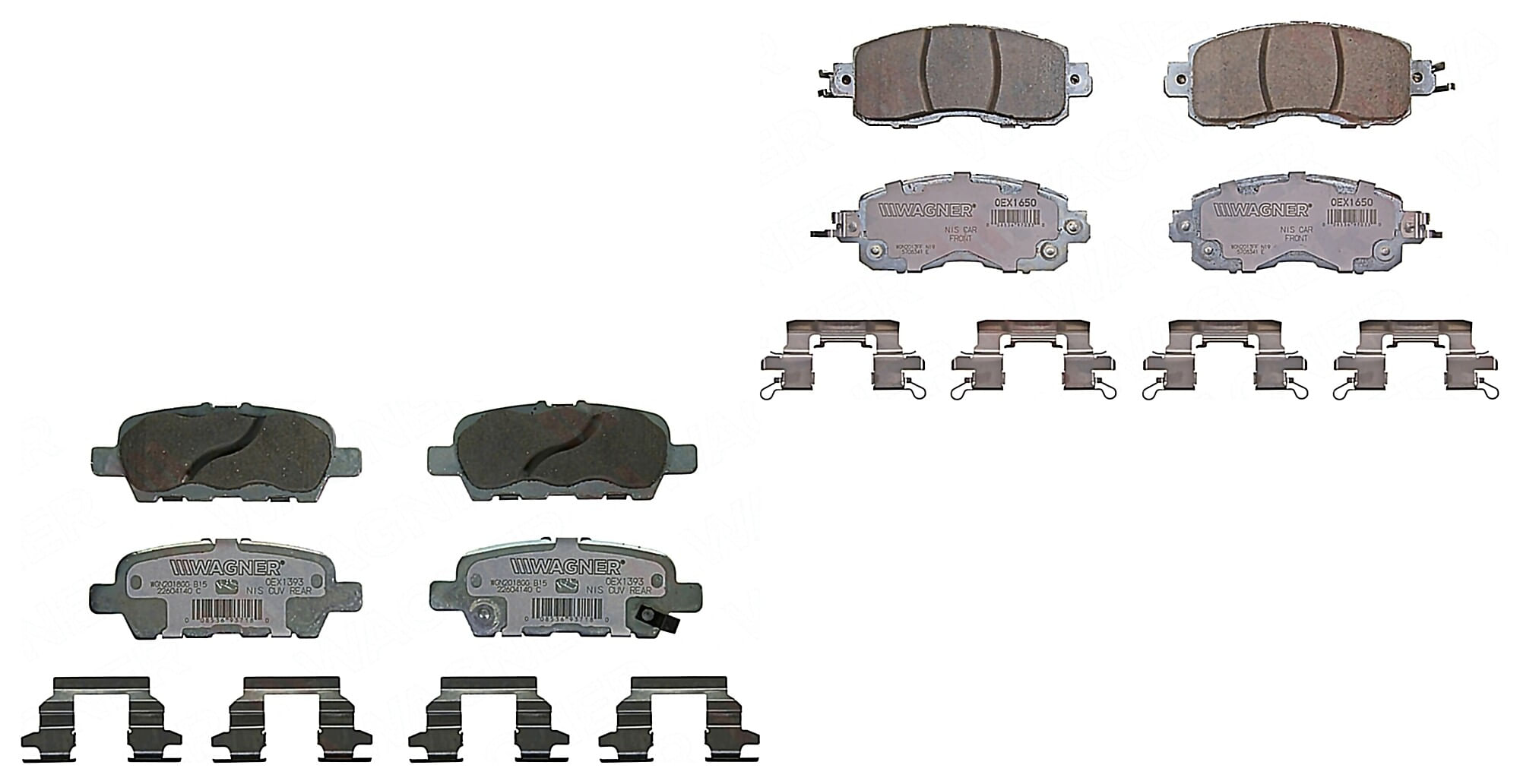 Kit De Balatas Oex Delanteras Y Traseras