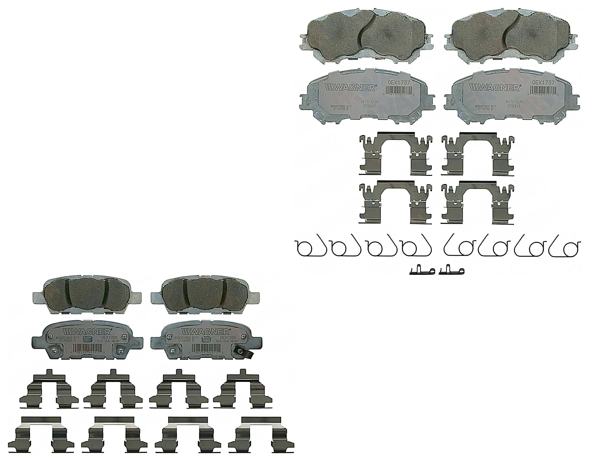 Kit De Balatas Oex Delanteras Y Traseras