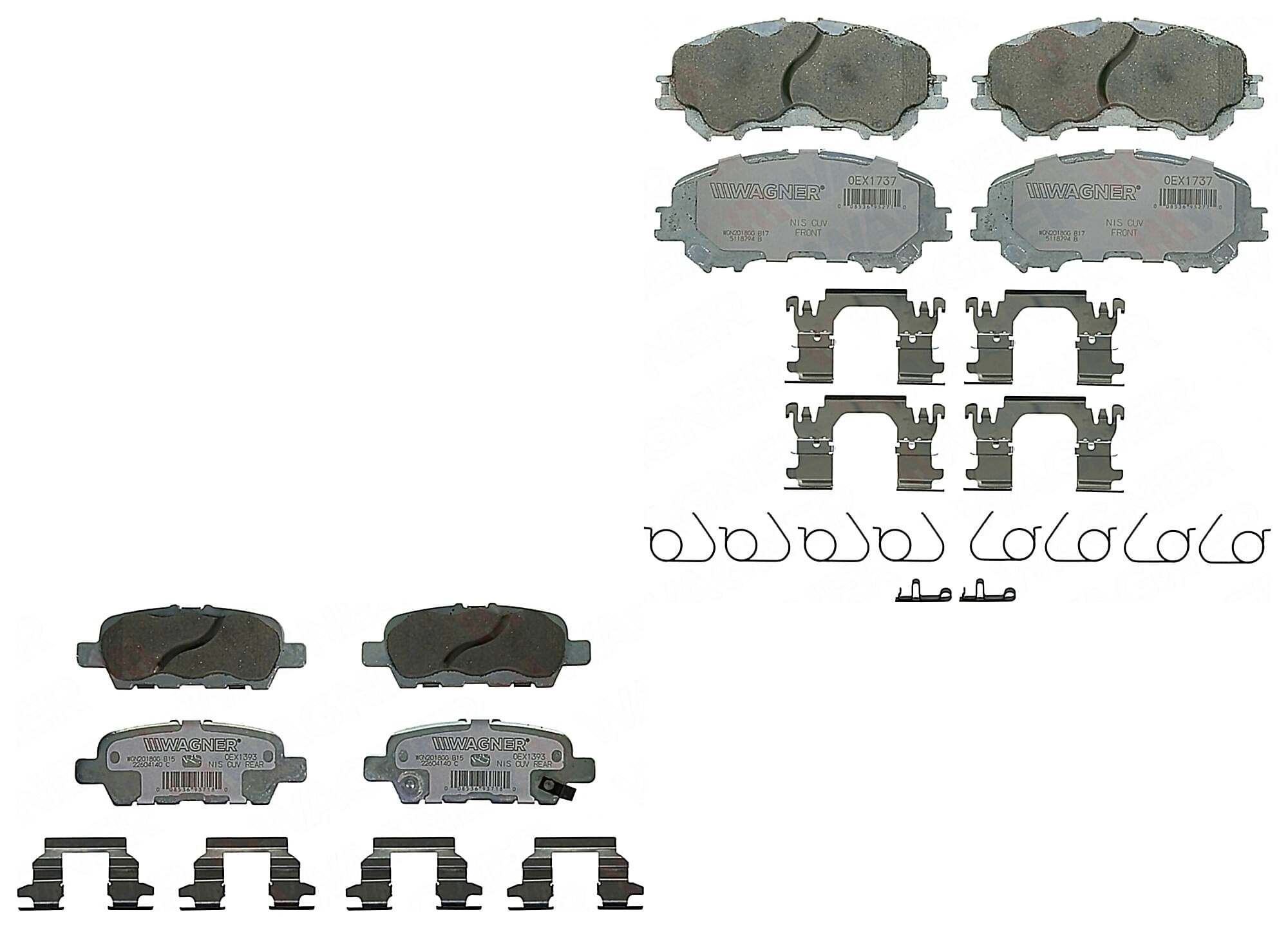 Kit De Balatas Oex Delanteras Y Traseras
