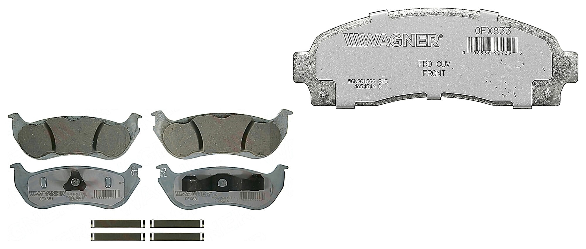 Kit De Balatas Oex Delanteras Y Traseras
