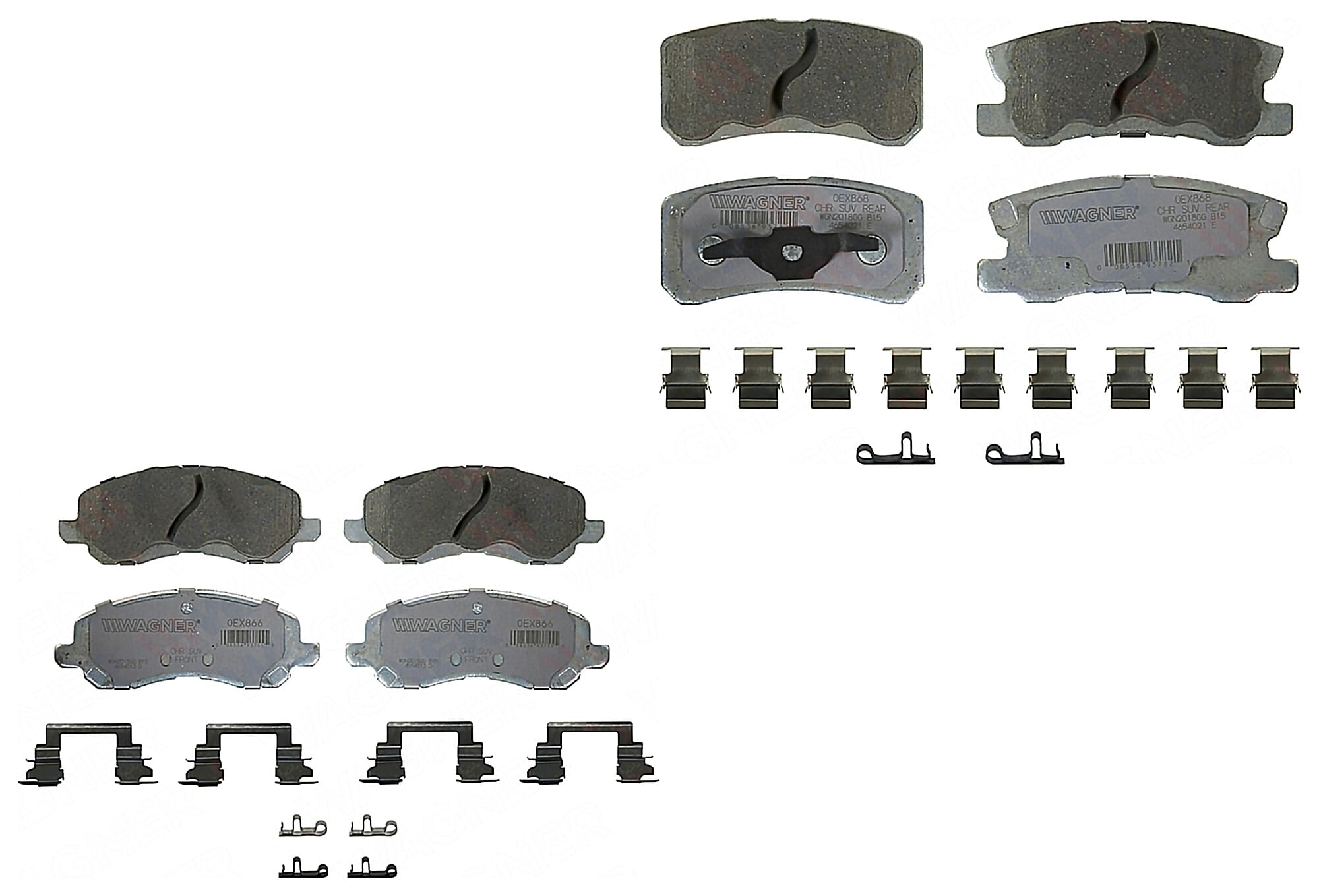 Kit De Balatas Oex Delanteras Y Traseras