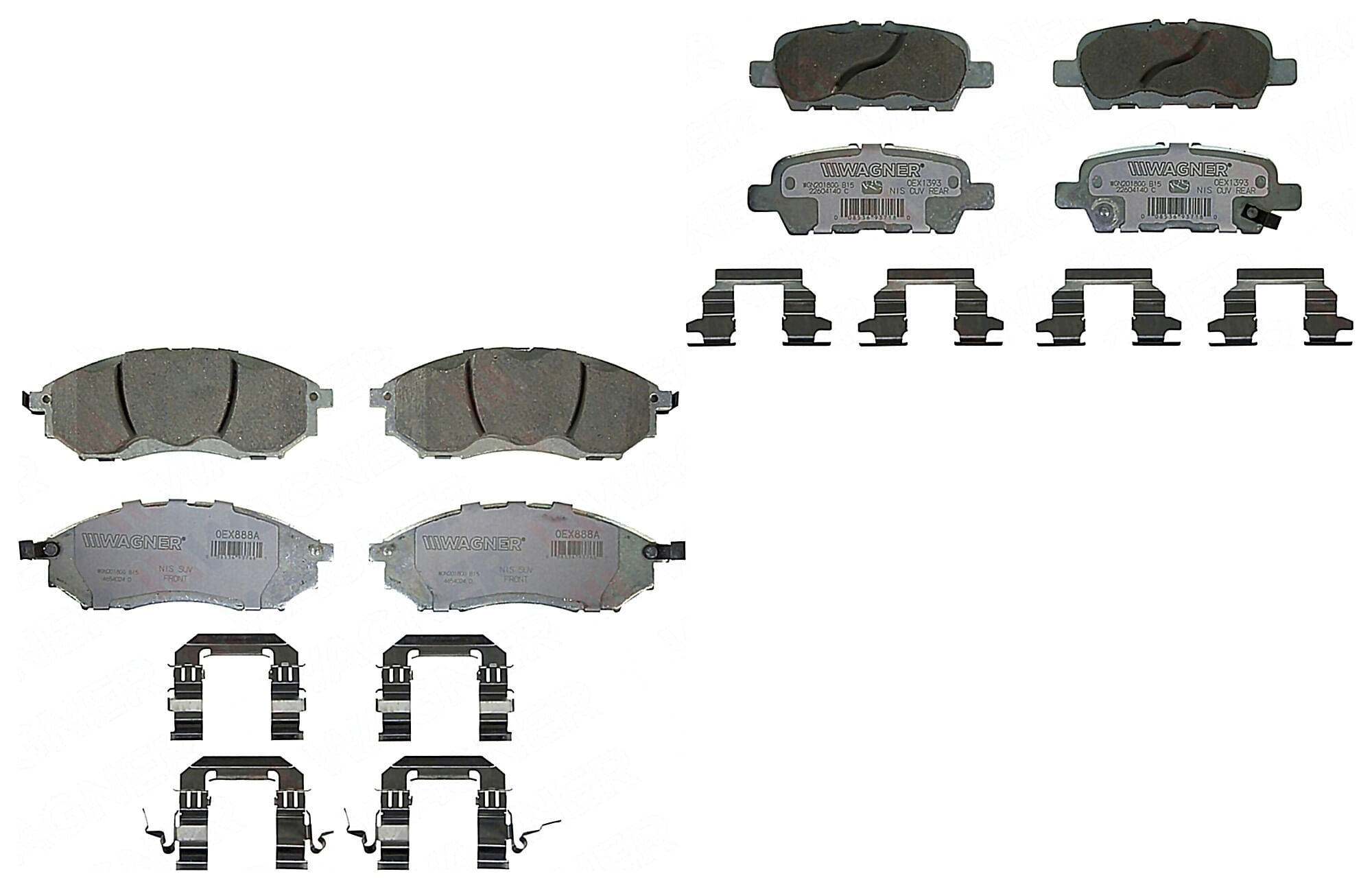 Kit De Balatas Oex Delanteras Y Traseras