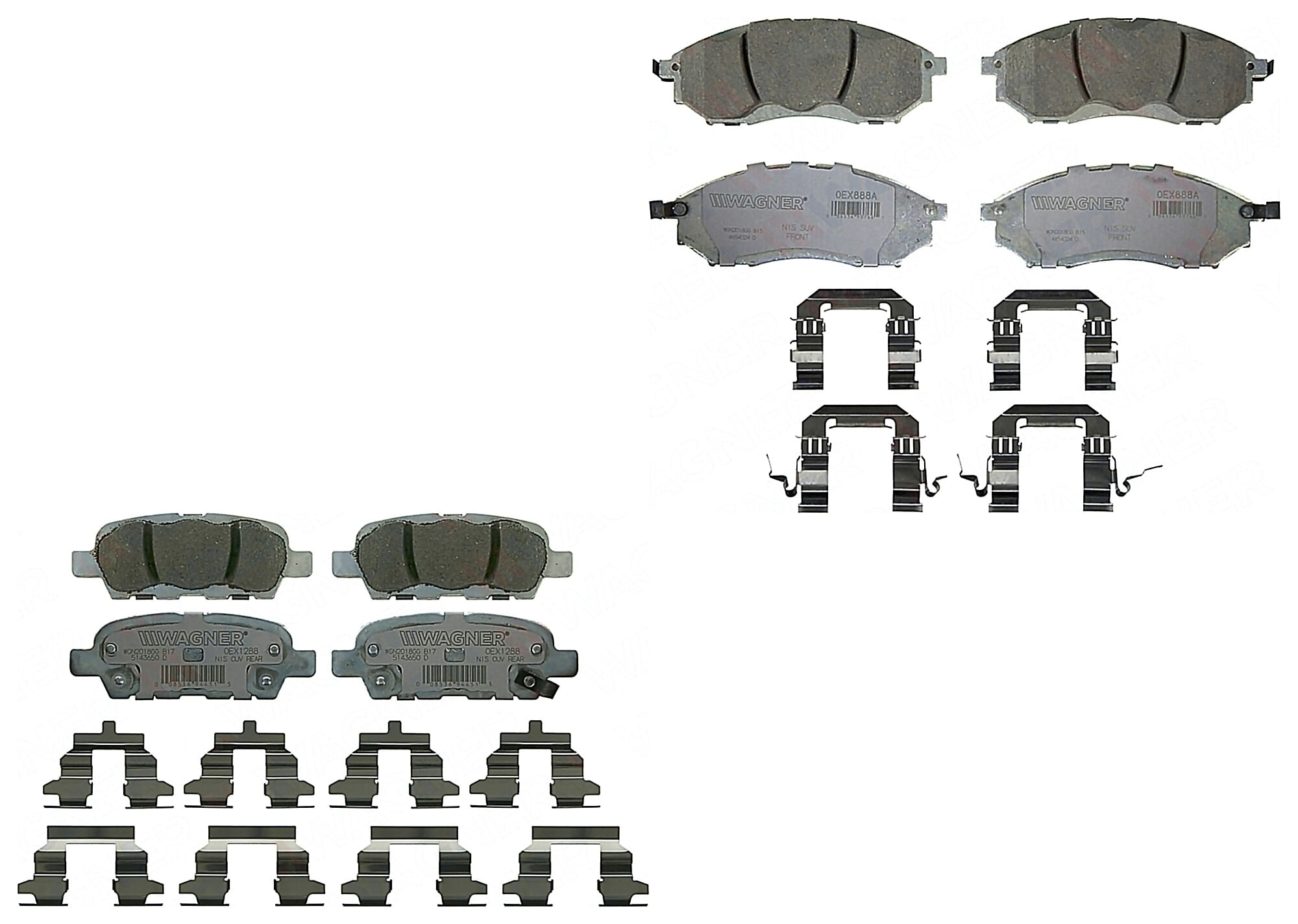 Kit De Balatas Oex Delanteras Y Traseras