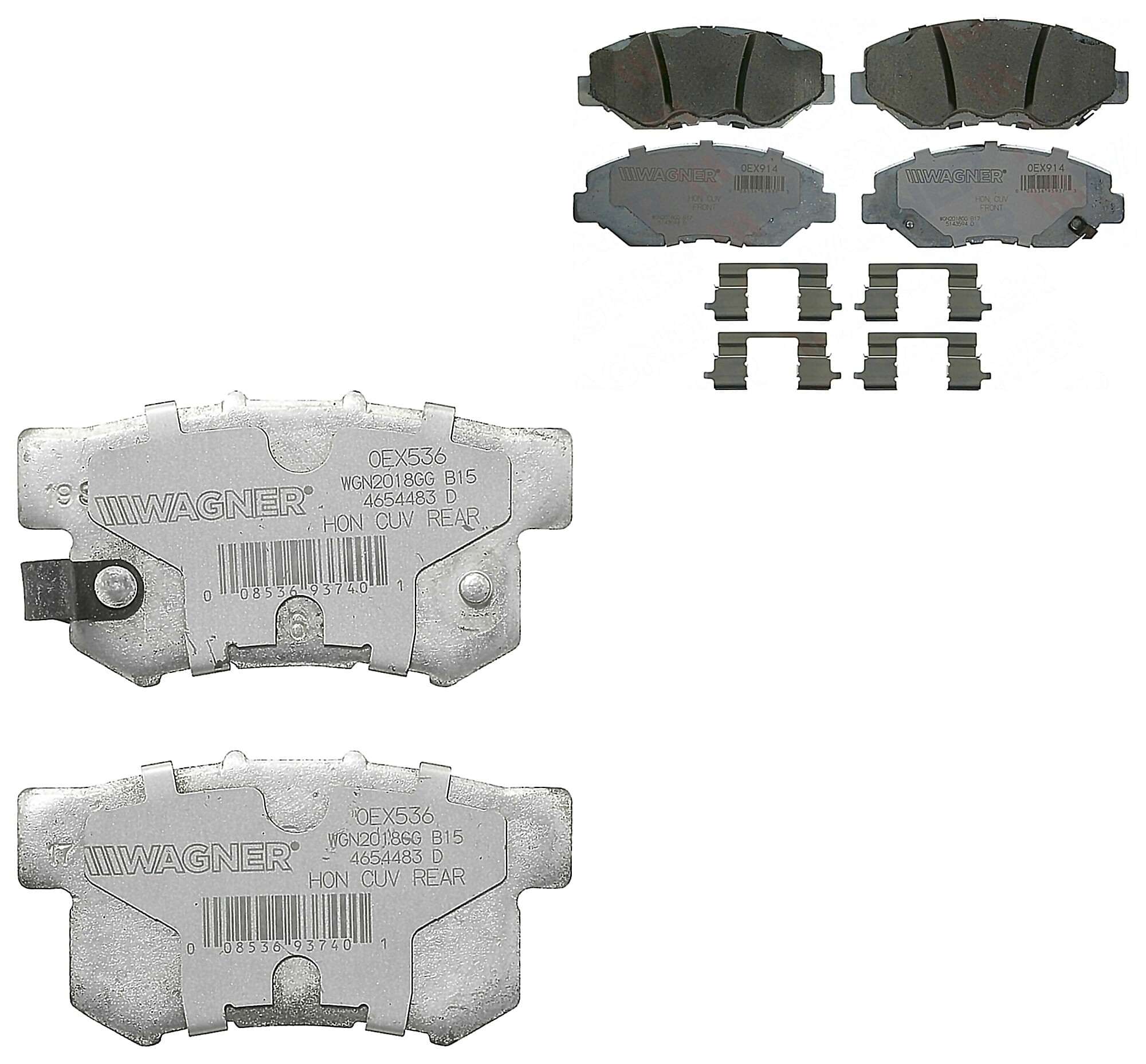Kit De Balatas Oex Delanteras Y Traseras