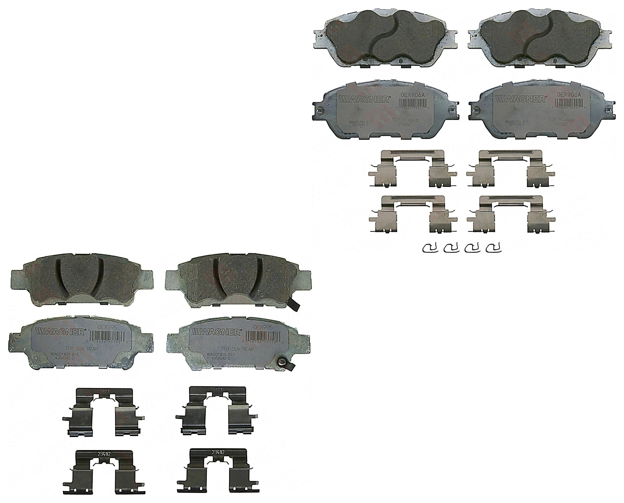 Kit De Balatas Oex Delanteras Y Traseras