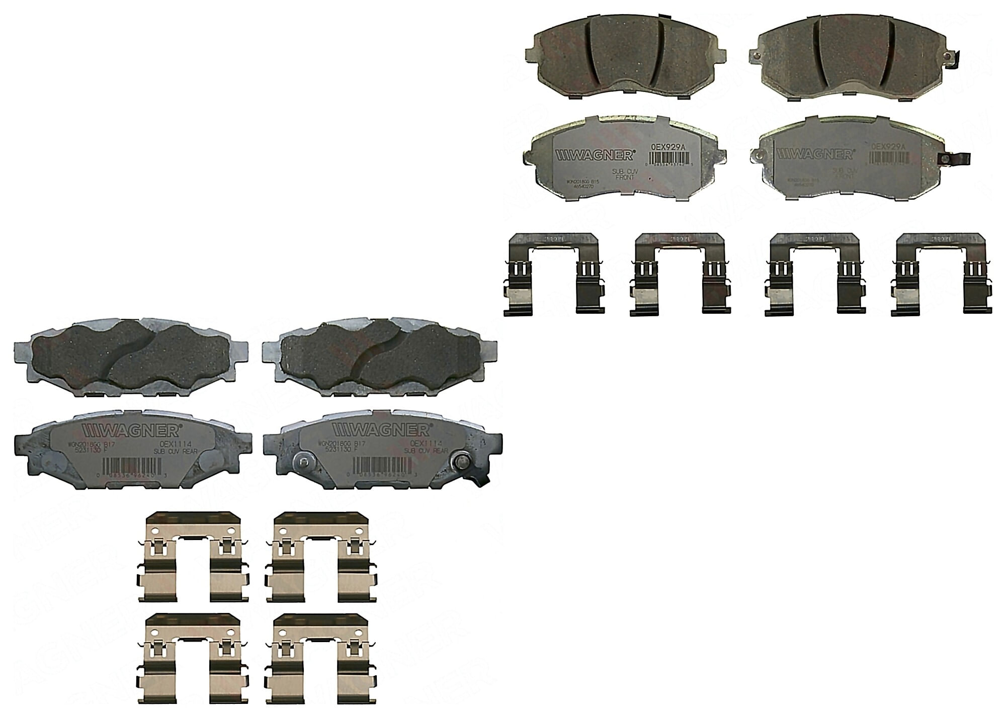 Kit De Balatas Oex Delanteras Y Traseras