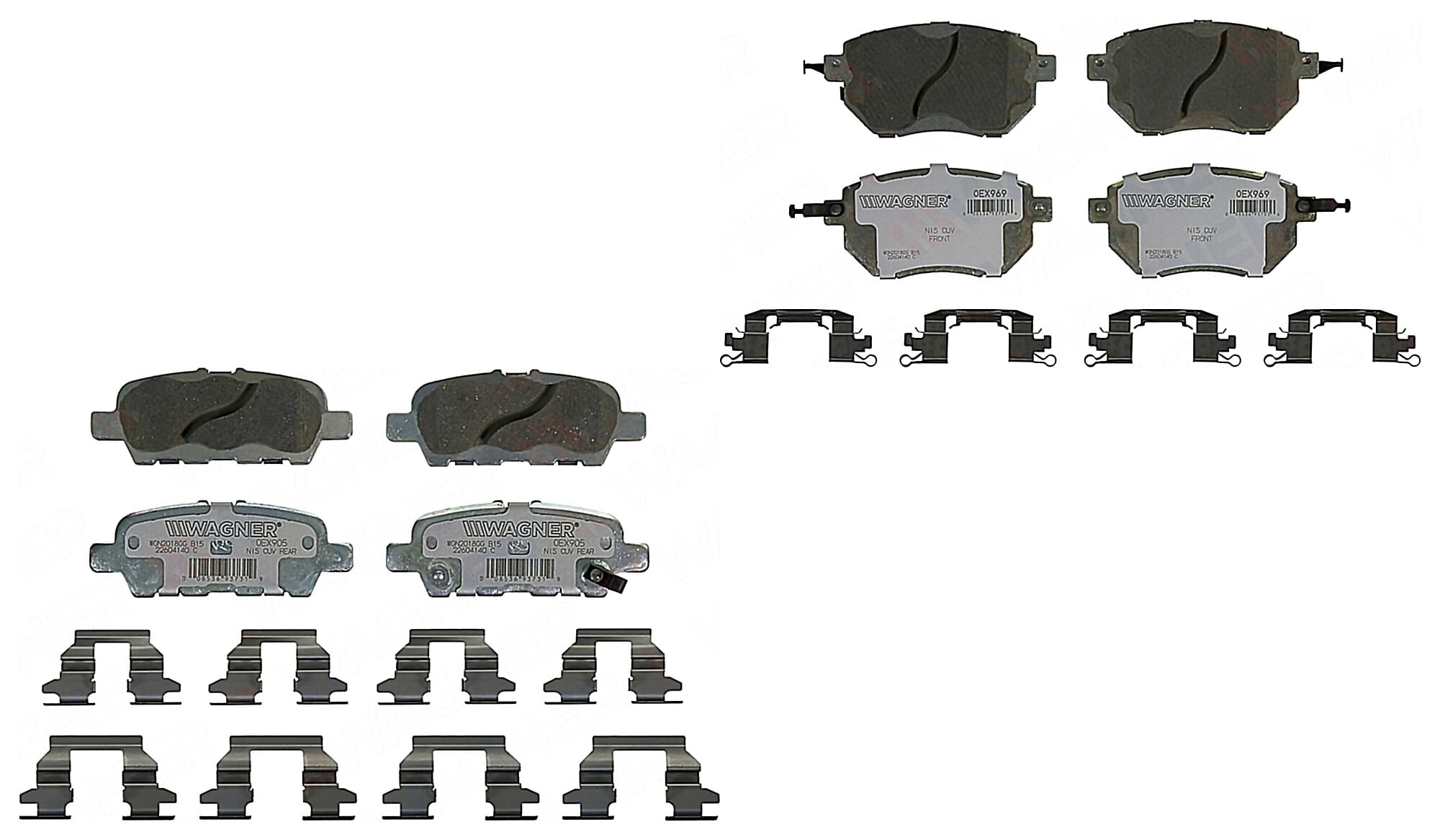Kit De Balatas Oex Delanteras Y Traseras