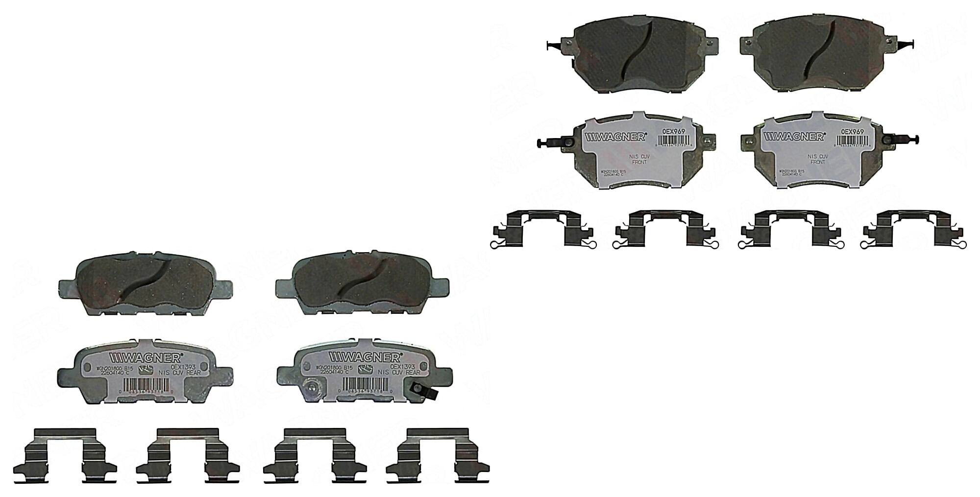 Kit De Balatas Oex Delanteras Y Traseras