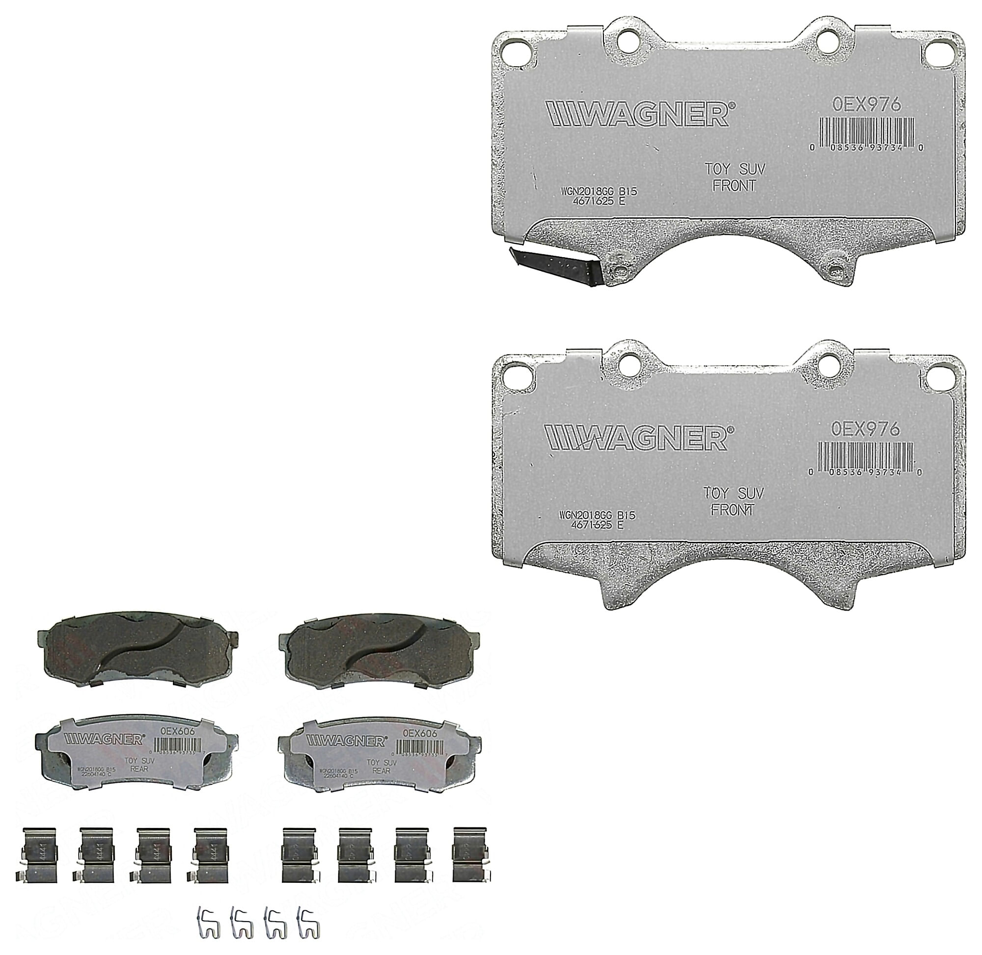 Kit De Balatas Oex Delanteras Y Traseras