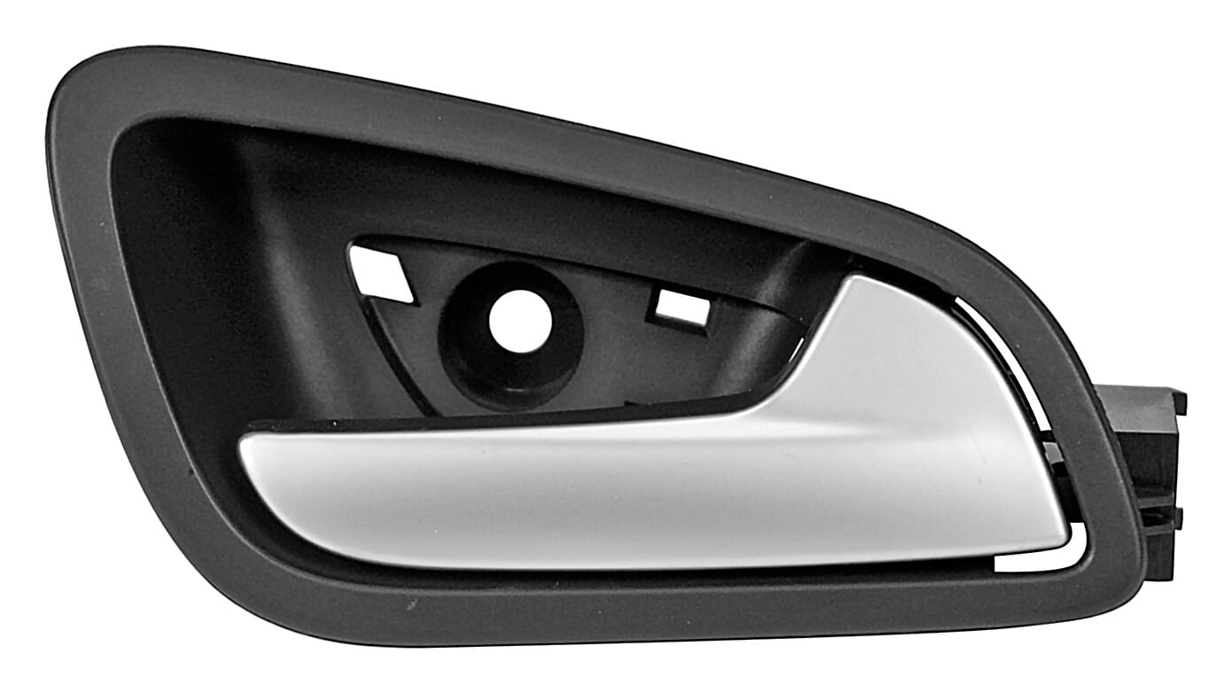 Manija Puerta Interior Trasera Corrugada Negro/Plata Lado Pasajero
