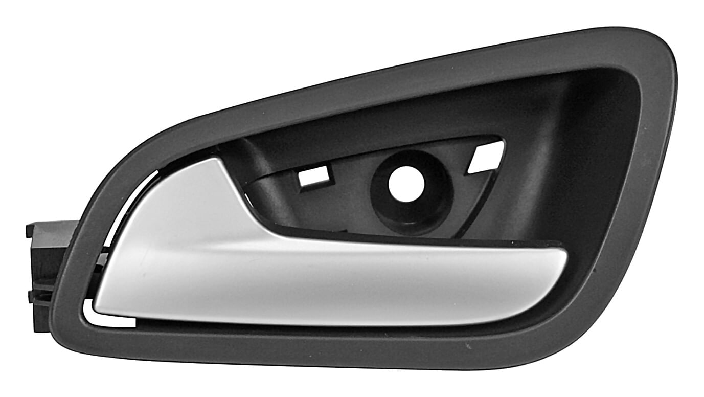 Manija Puerta Interior Trasera Corrugada Negro/Plata Lado Conductor