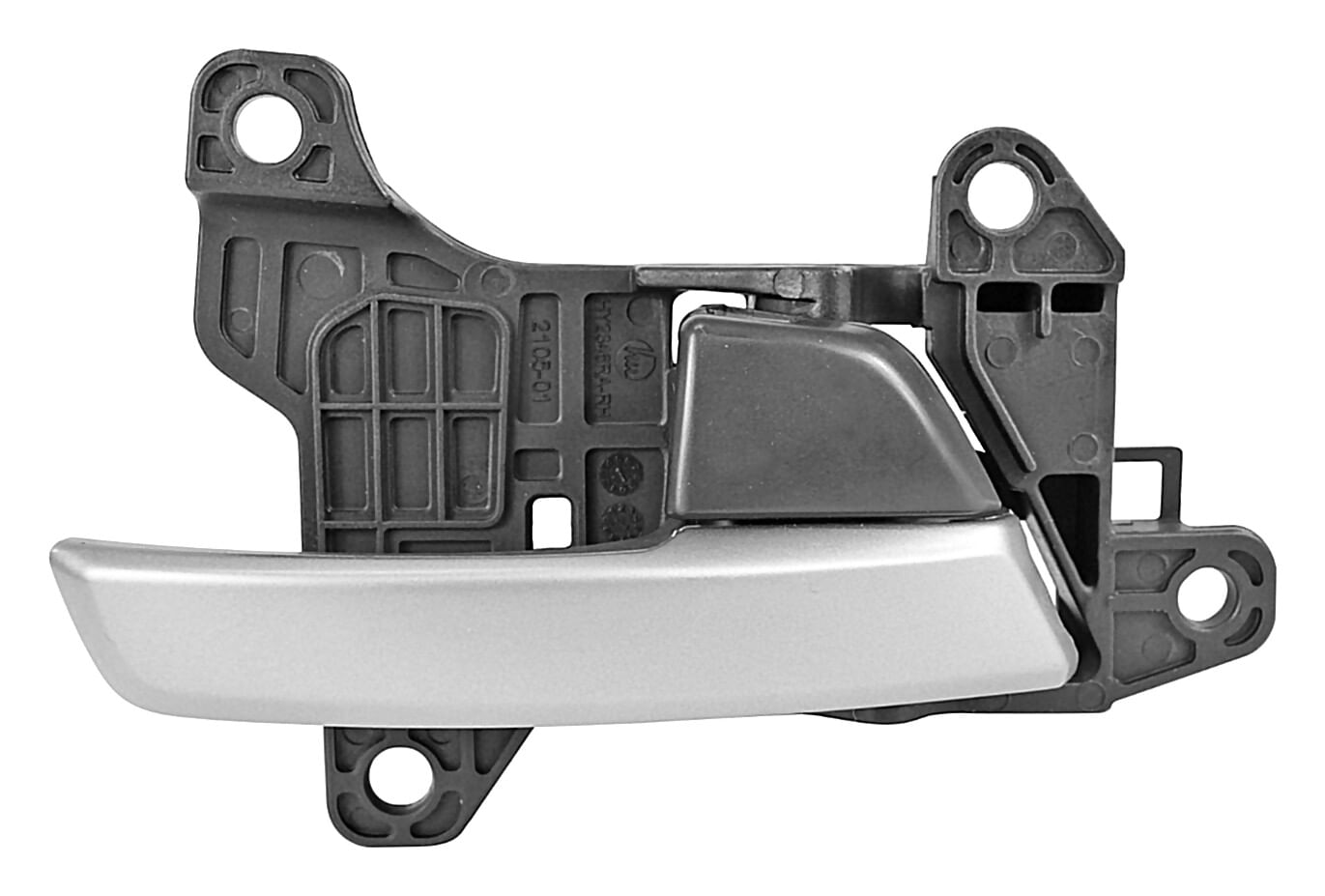 Manija Puerta Interior Delantera O Trasera Negro/Plata Lado Pasajero