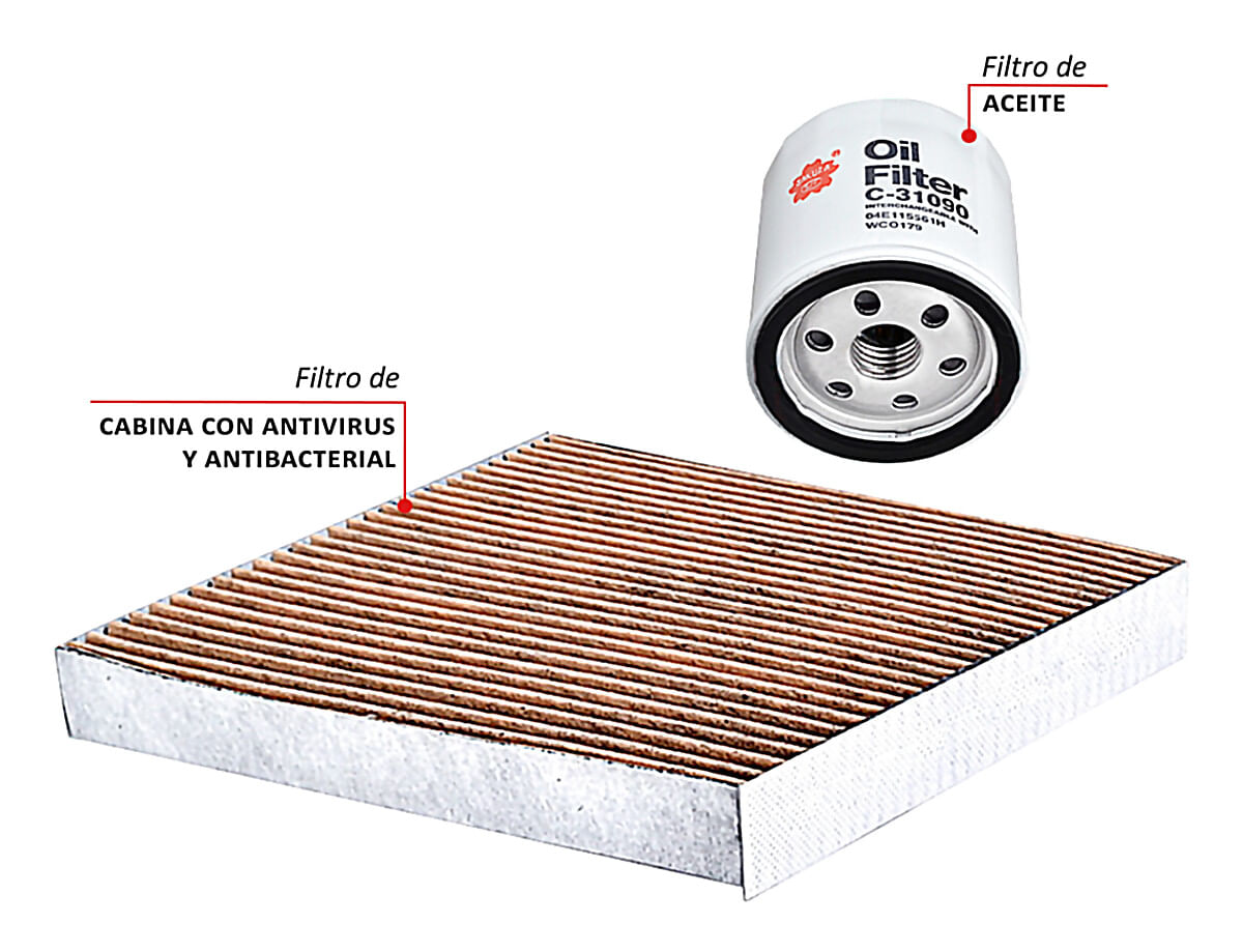 Kit De Filtros Antivirus Y Antibacterial 2 Piezas