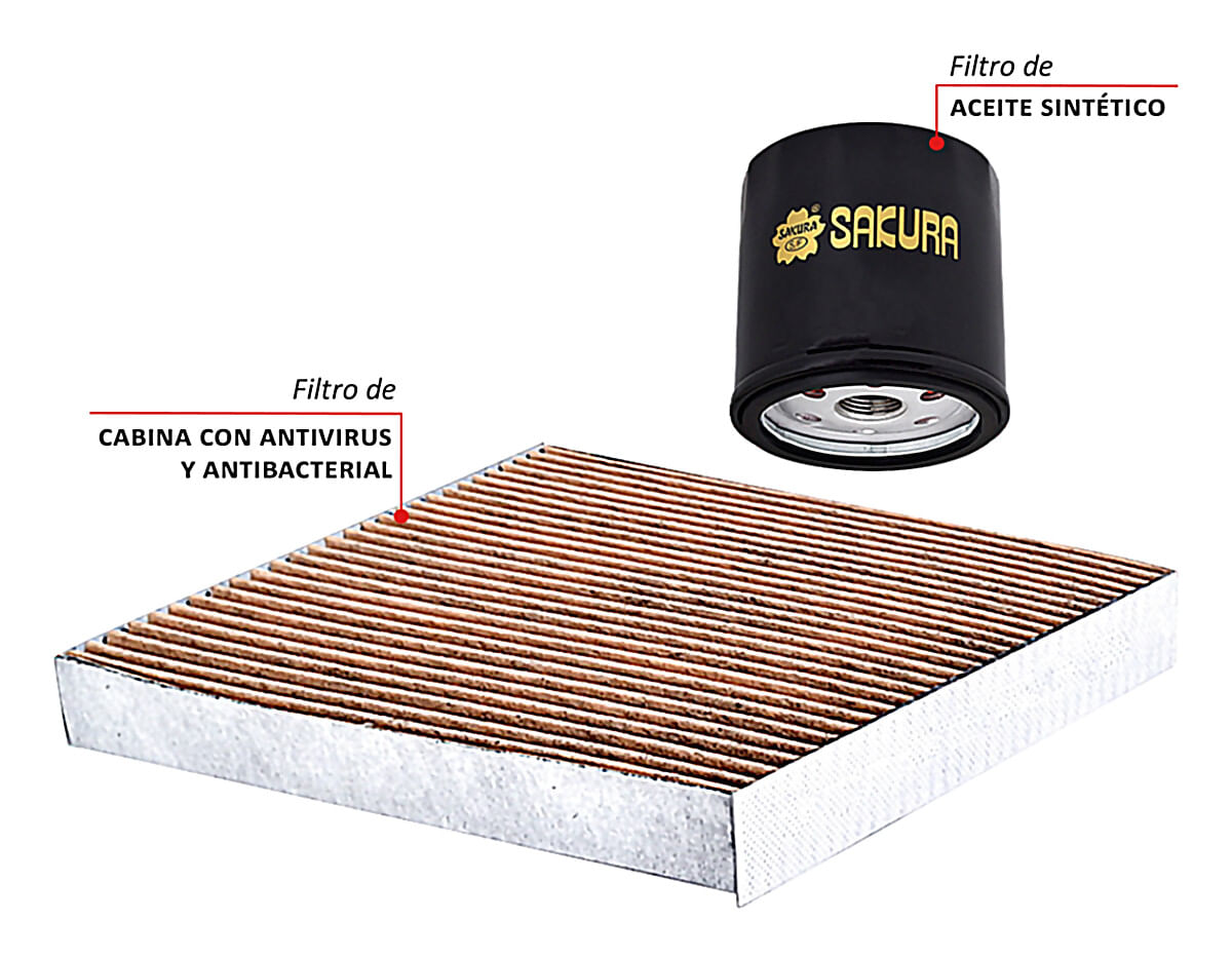 Kit De Filtros Antivirus Y Antibacterial Sintético 2 Piezas