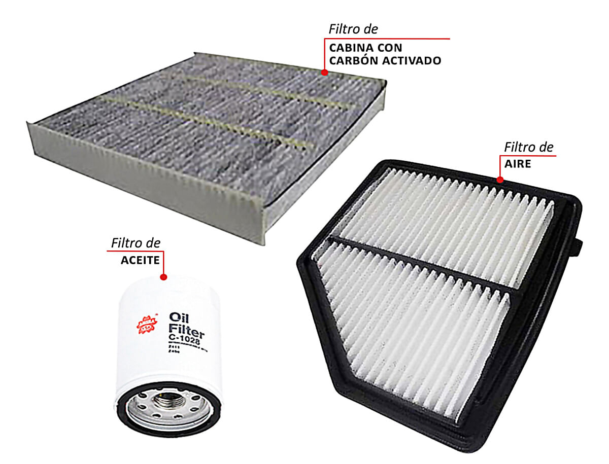 Kit De Filtros Carbón Activado 3 Piezas