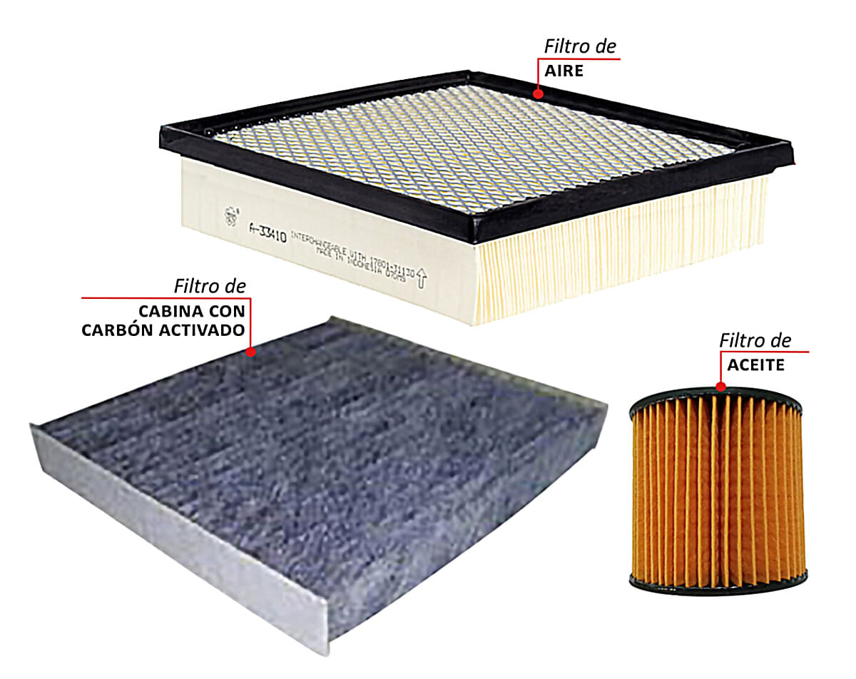 Kit De Filtros Carbón Activado 3 Piezas