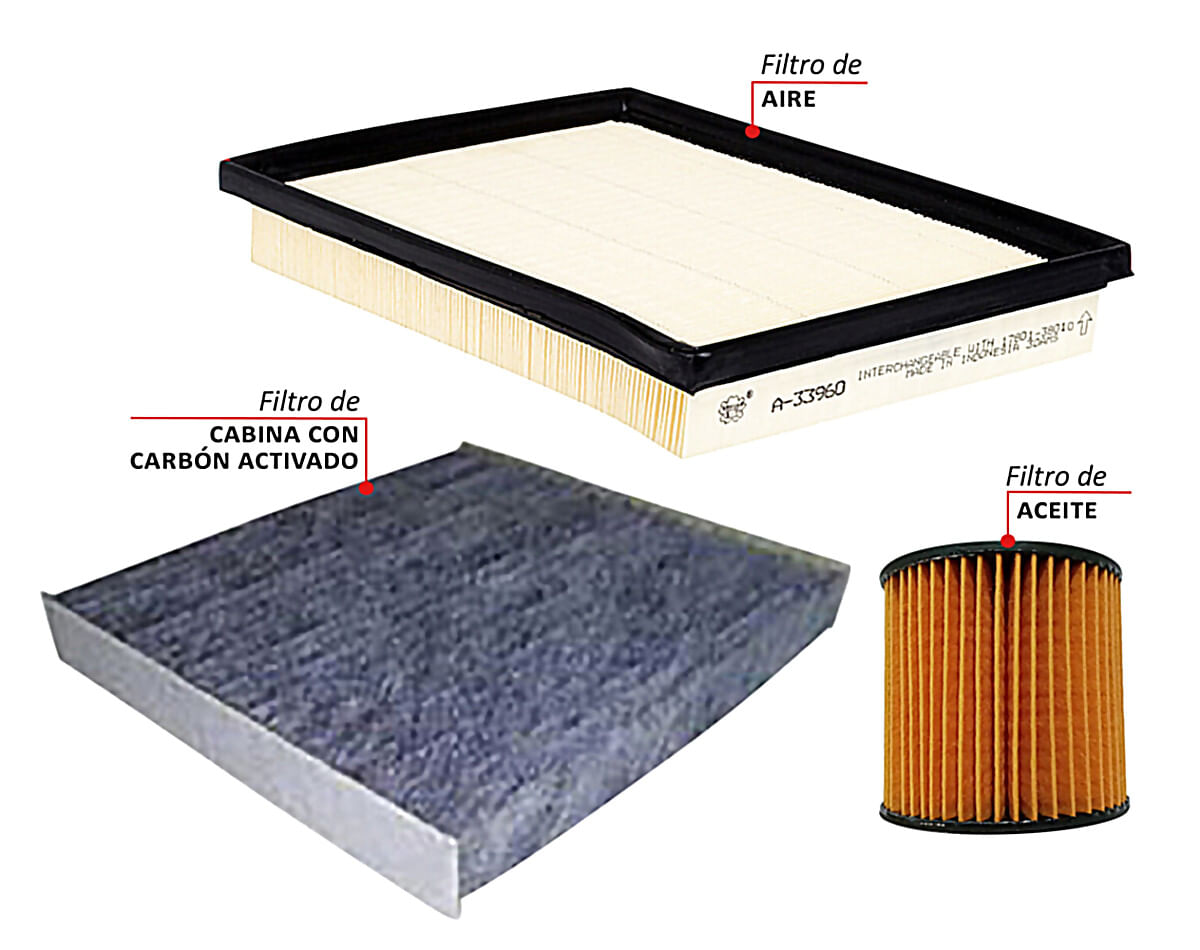 Kit De Filtros Carbón Activado 3 Piezas