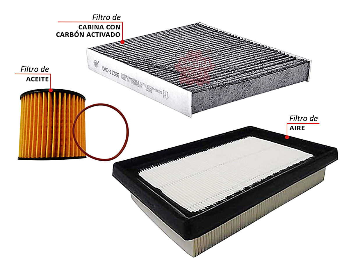 Kit De Filtros Carbón Activado 3 Piezas