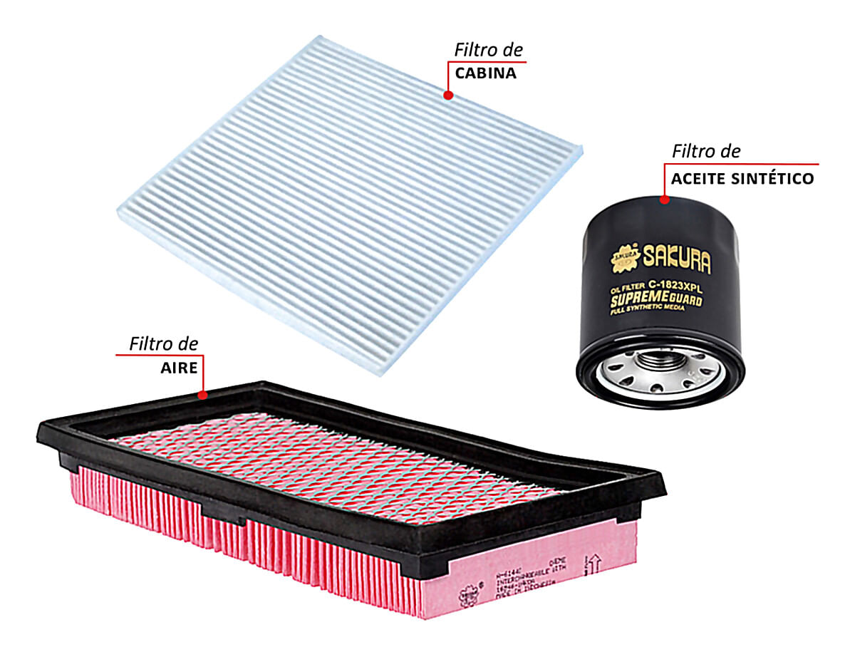 Kit De Filtros Sintético 3 Piezas