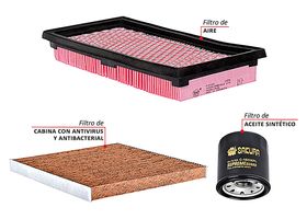 Kit De Filtros Antivirus Y Antibacterial Sintético 3 Piezas
