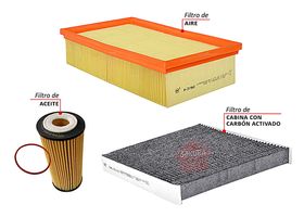 Kit De Filtros Carbón Activado 3 Piezas