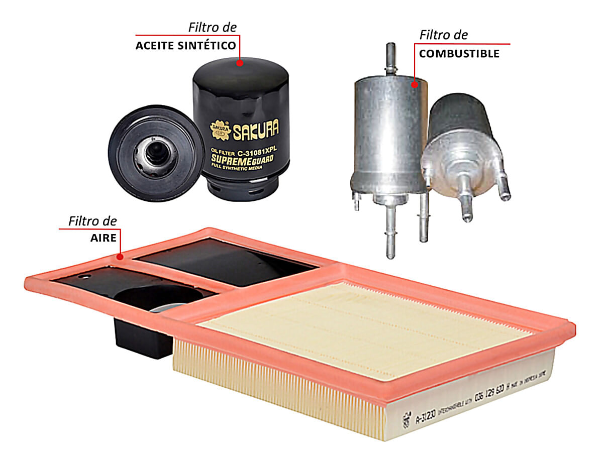 Kit De Filtros Sintético 3 Piezas