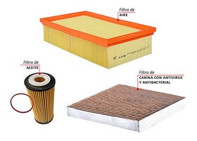 Kit De Filtros Antivirus Y Antibacterial 3 Piezas