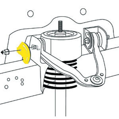 Placa Para Ajuste De Caster/Camber Delantero