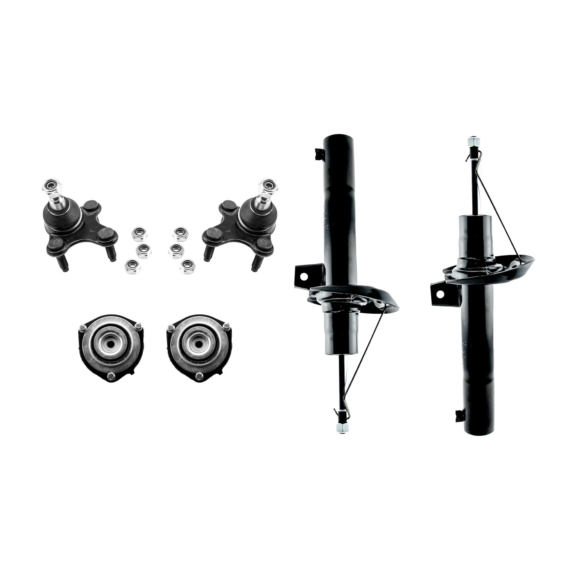 Kit De Amortiguadores, Rótulas Y Bases (6 Piezas)