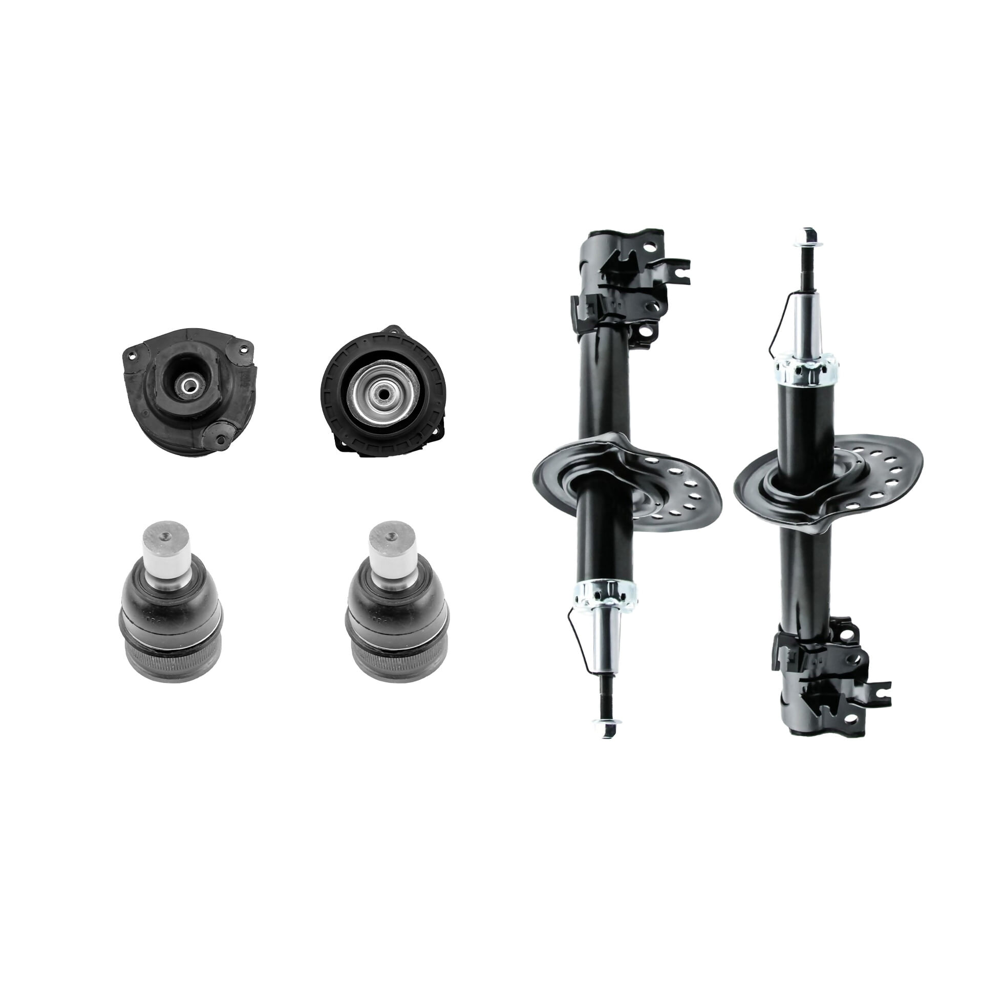 Kit De Amortiguadores, Rótulas Y Bases (6 Piezas)
