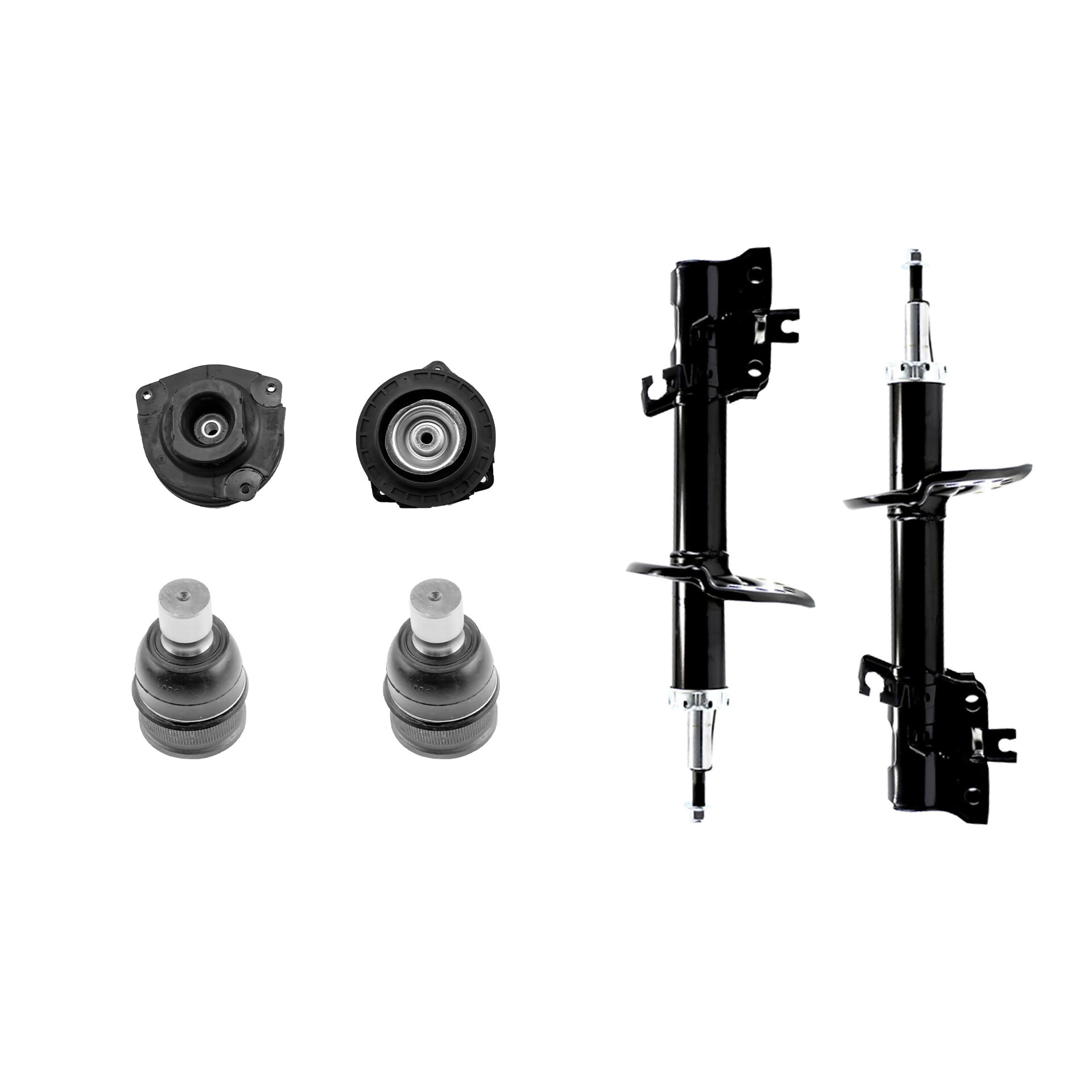 Kit De Amortiguadores, Rótulas Y Bases (6 Piezas)