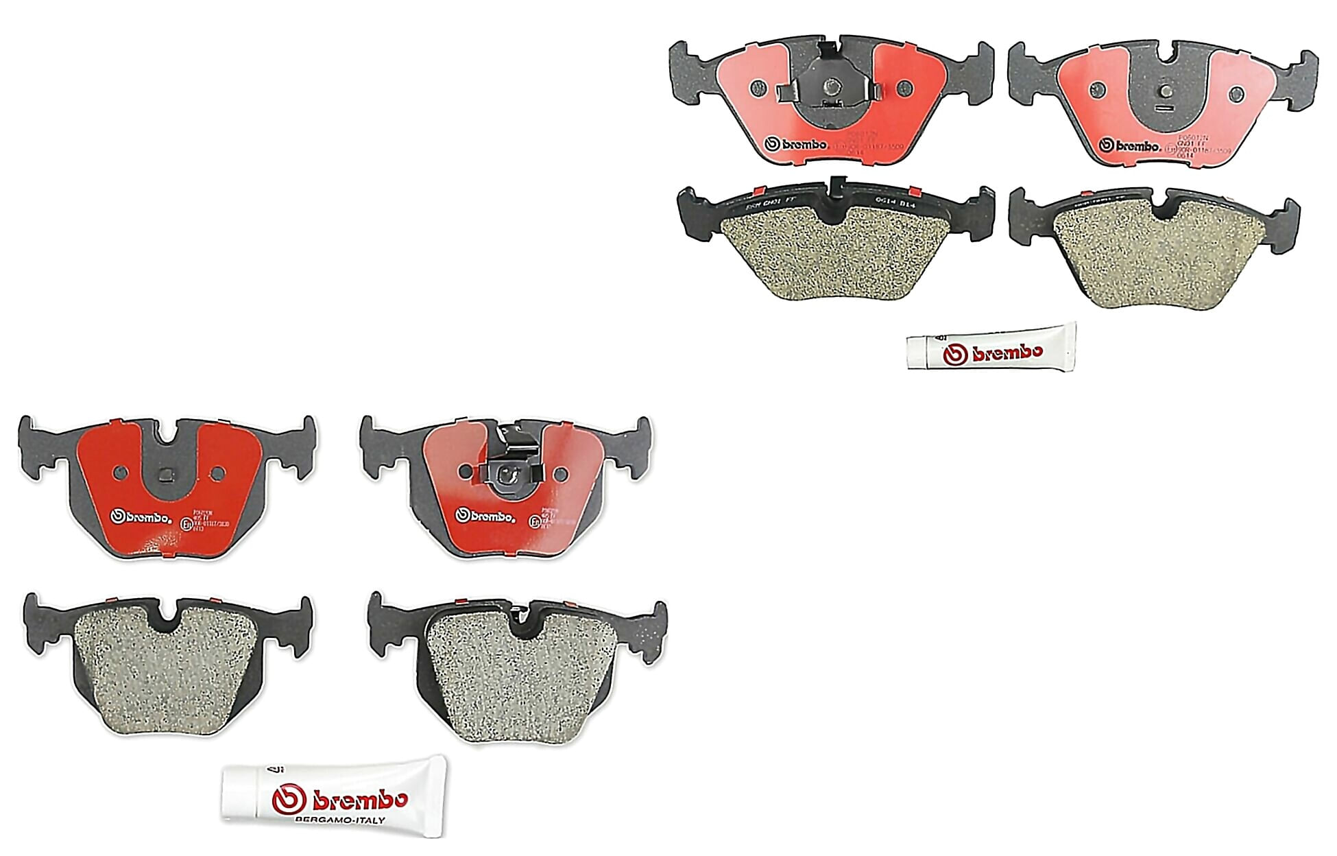 Kit De Balatas Bajos Metales Delanteras y Traseras