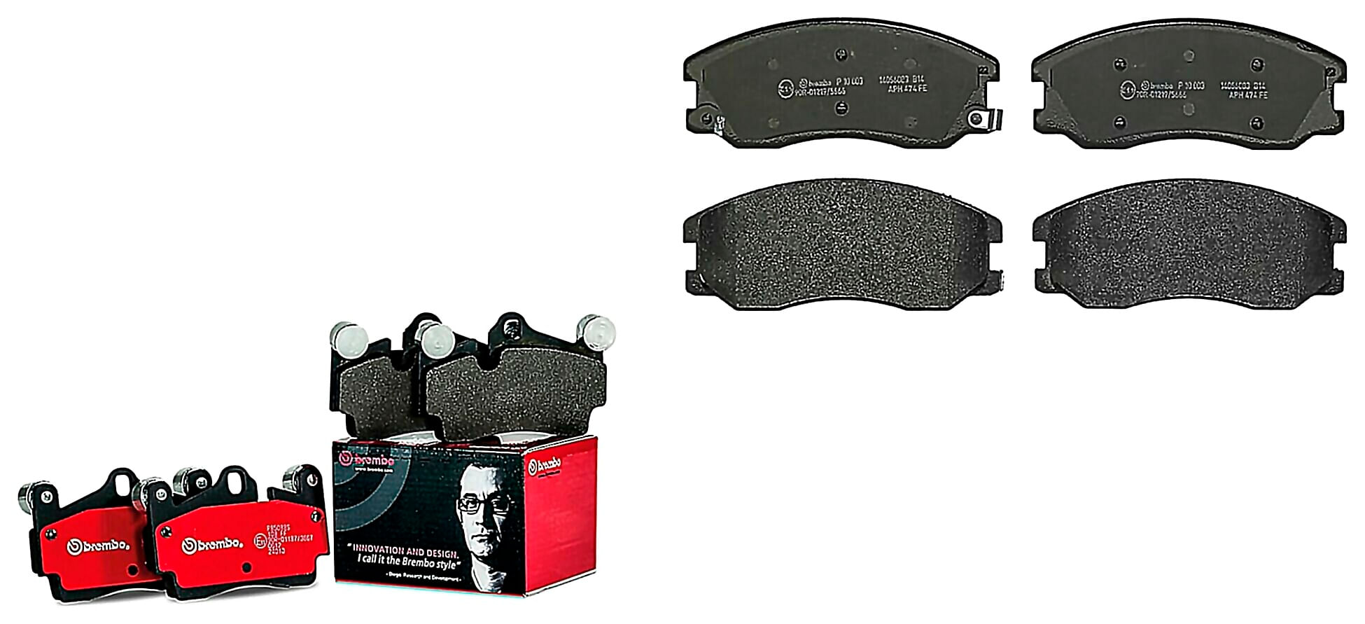 Kit De Balatas Bajos Metales Delanteras y Traseras